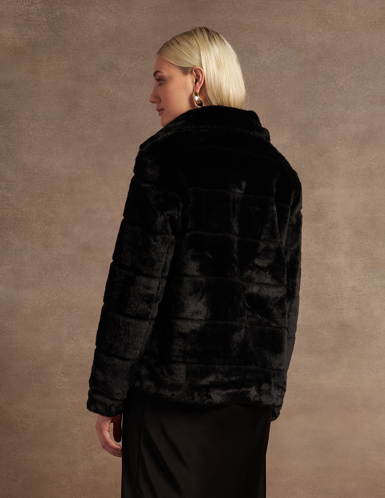 Zip Up Fur Jacket Black - U.S. POLO ASSN. | Large