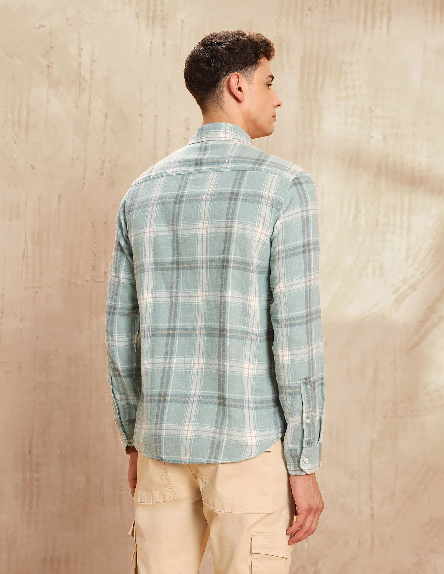 Legend Of Horseshoe Tartan Checked Shirt Light Green - U.S. POLO ASSN. | Large