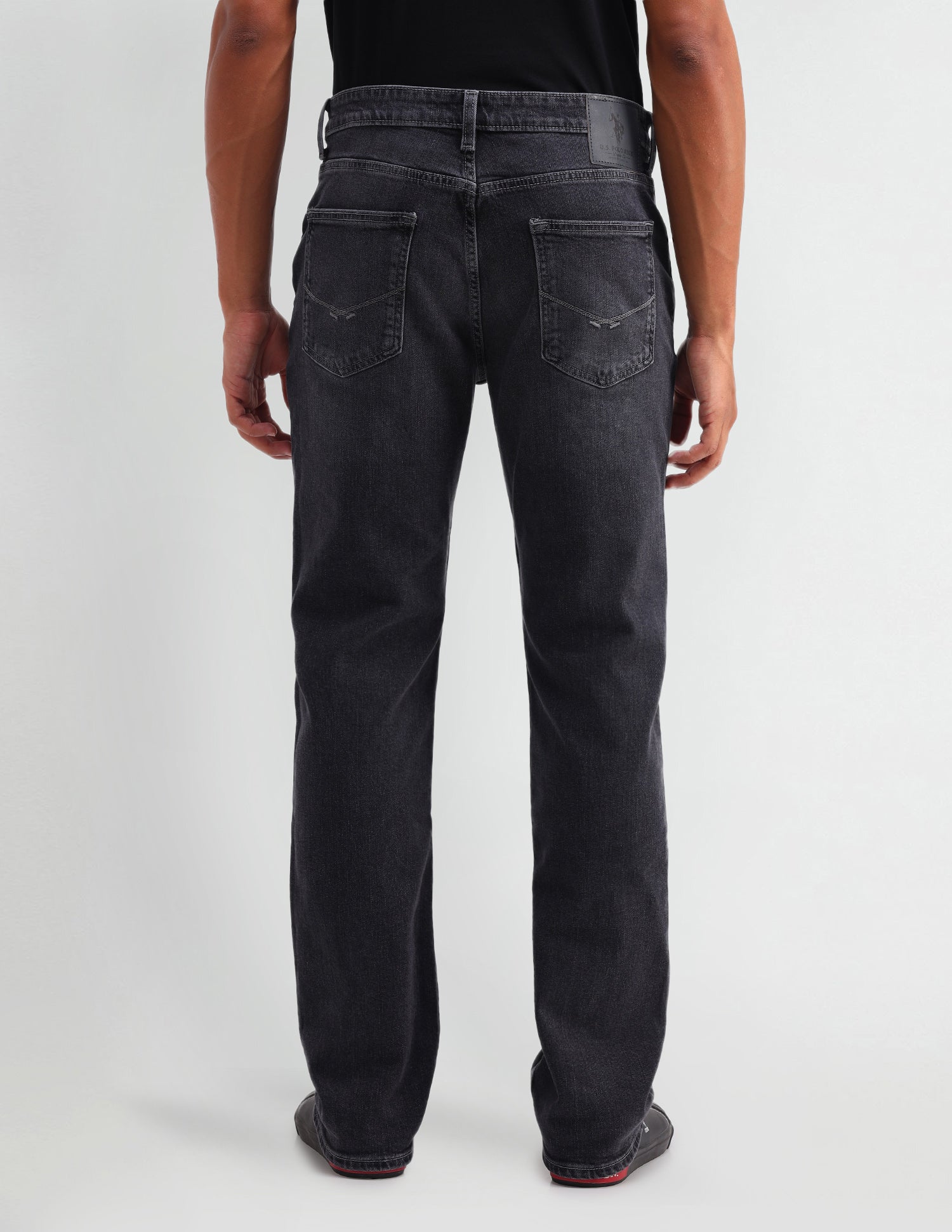 Harold Slim Straight Fit Grey Jeans Grey - U.S. POLO ASSN. | Large