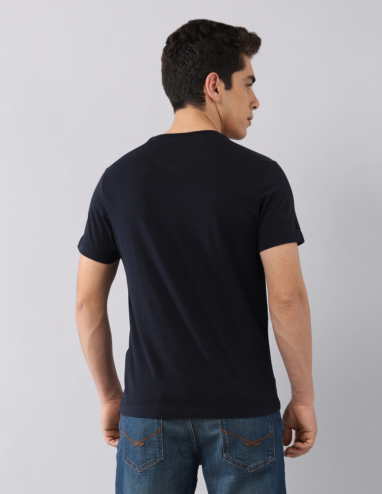 Brand Printed Americana T-Shirt Navy - U.S. Polo Assn. India | Large