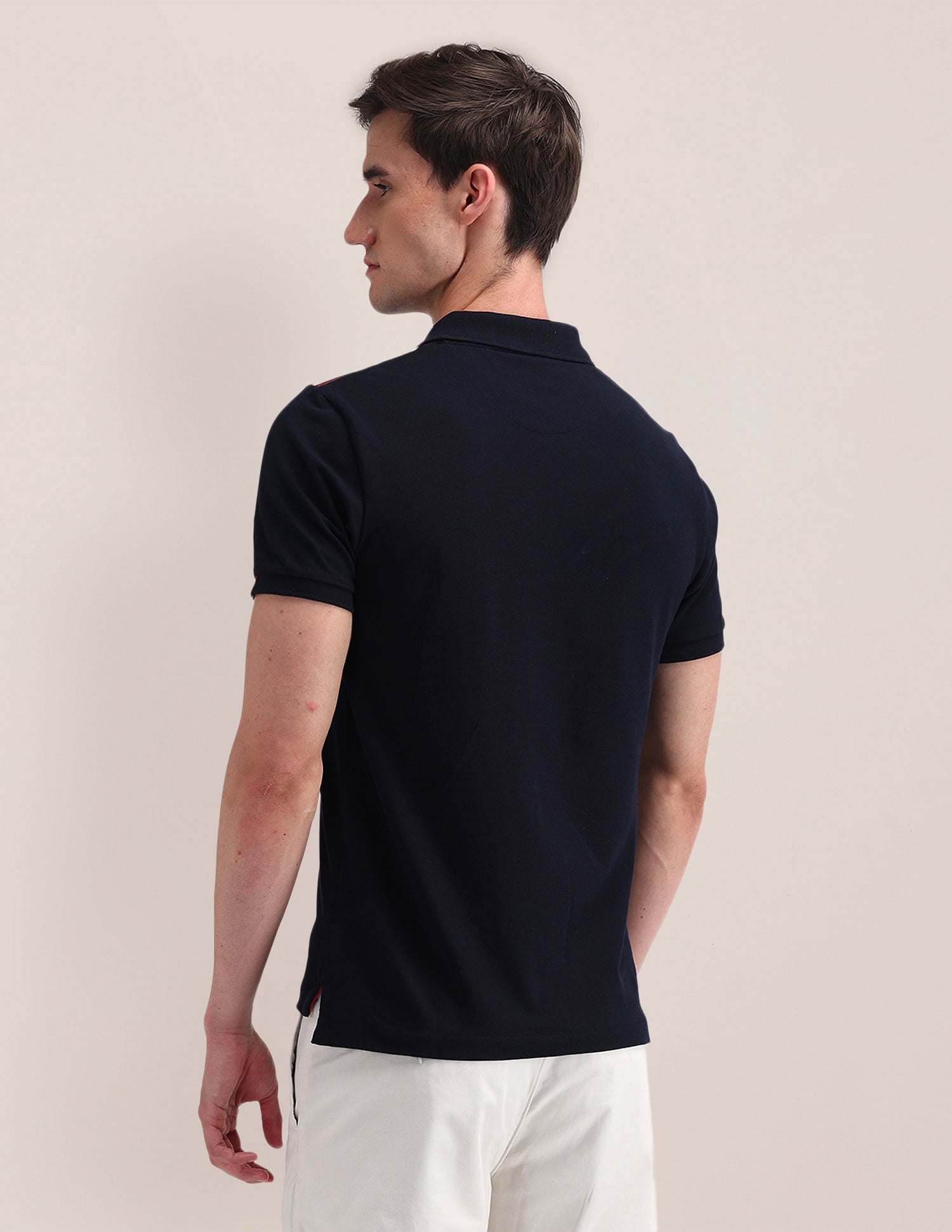 Slim Fit Solid Polo Shirt Navy - U.S. POLO ASSN. | Large