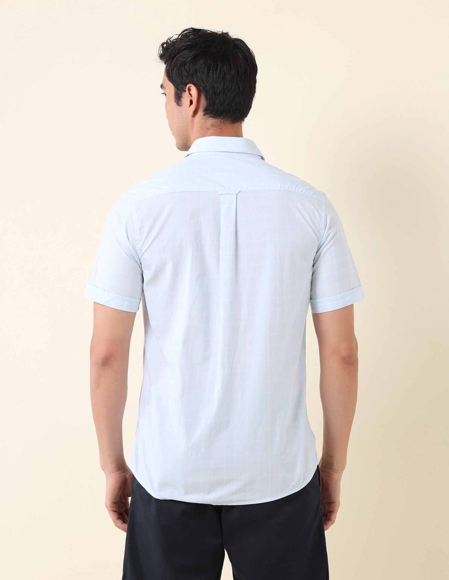 Solid Tailored Fit Shirt Light Blue - U.S. Polo Assn. India | Large