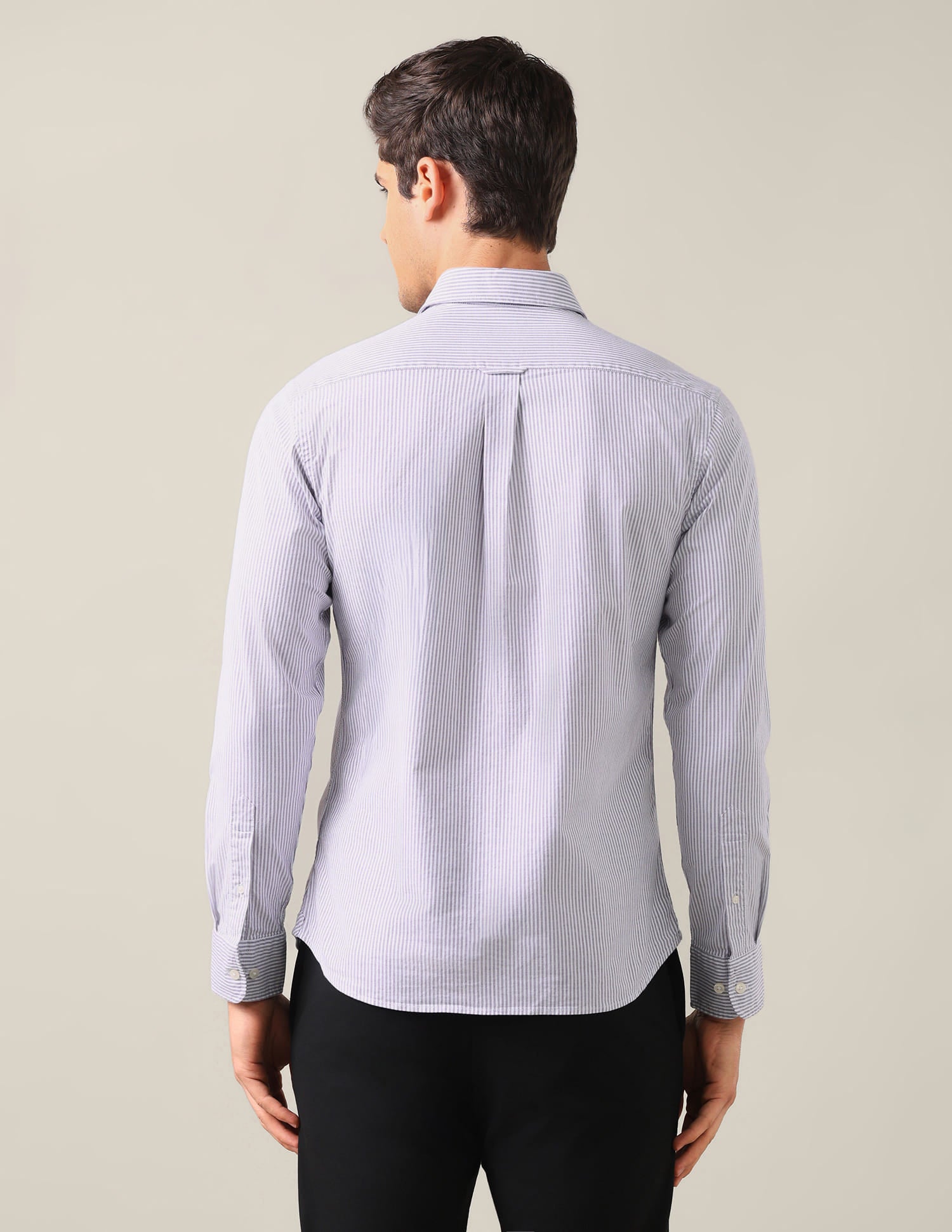 Tailored Fit Oxford Shirt Purple - U.S. Polo Assn. India | Large