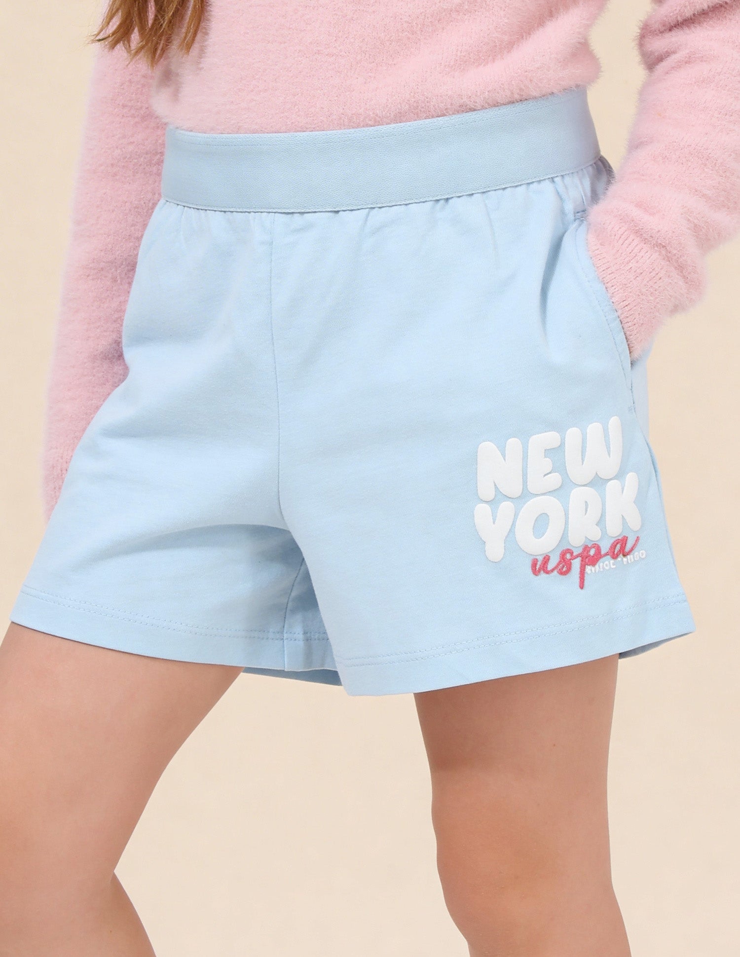 Typographic Comfort Fit Shorts Blue - U.S. Polo Assn. India | Large
