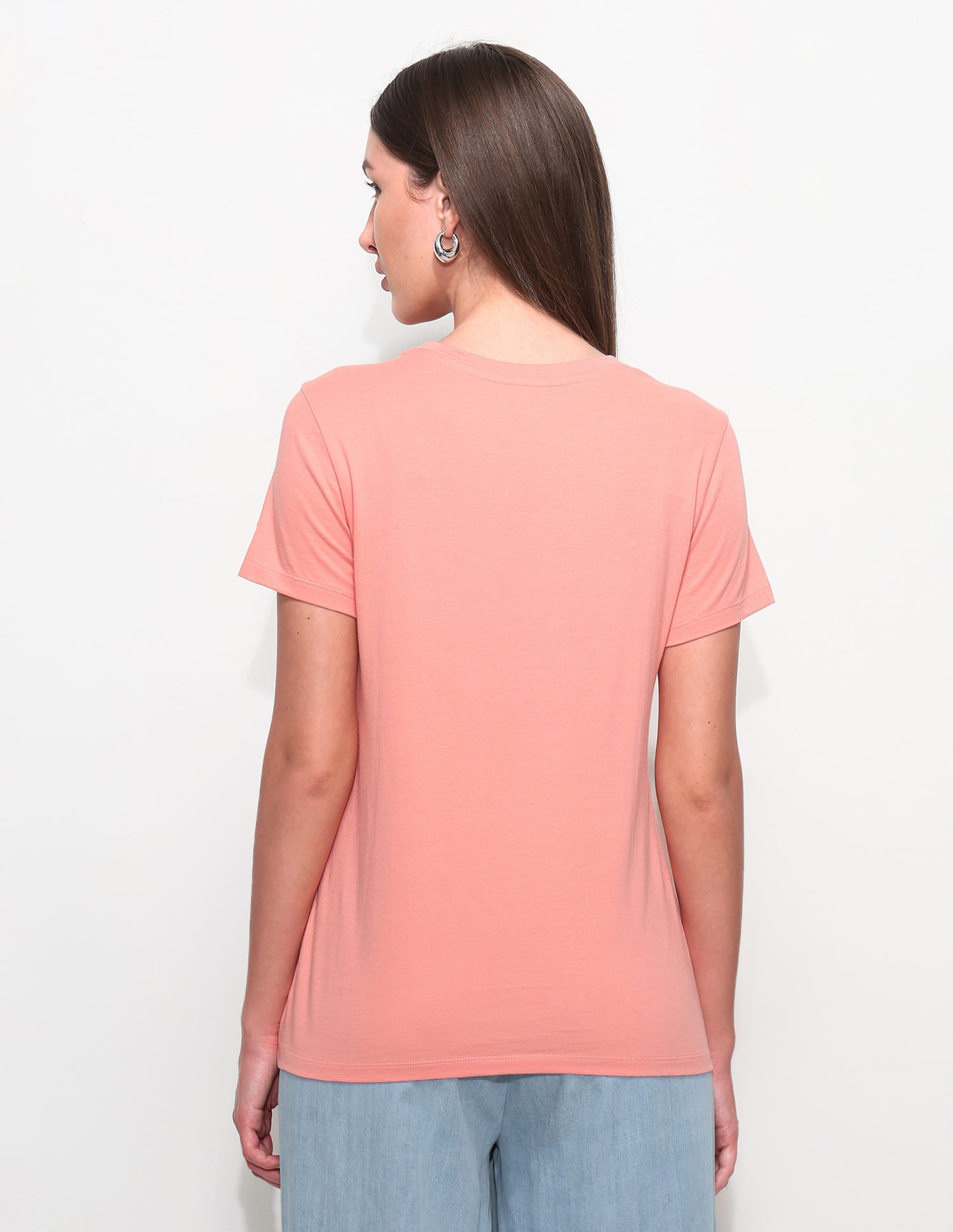 Regular Fit Brand Printed T-Shirt Pink - U.S. Polo Assn. India | Large