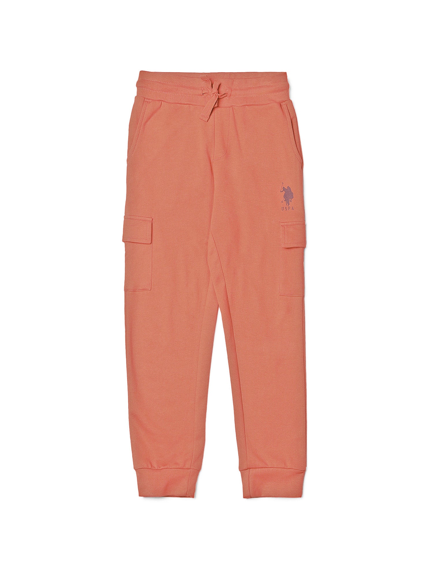 Boys Solid Regular Fit Joggers Rust - U.S. POLO ASSN. | Large