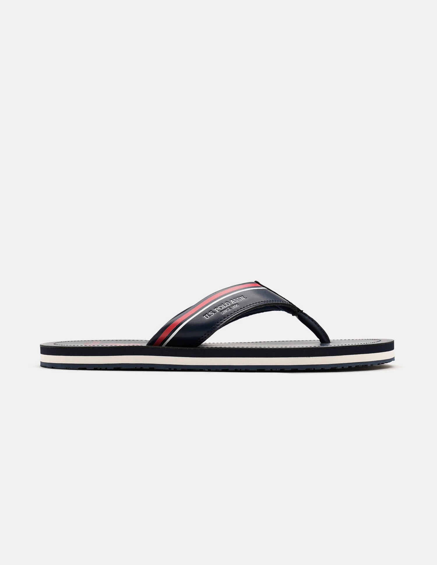 Men Nesta Striped Flip Flops Navy - U.S. Polo Assn. India | Large