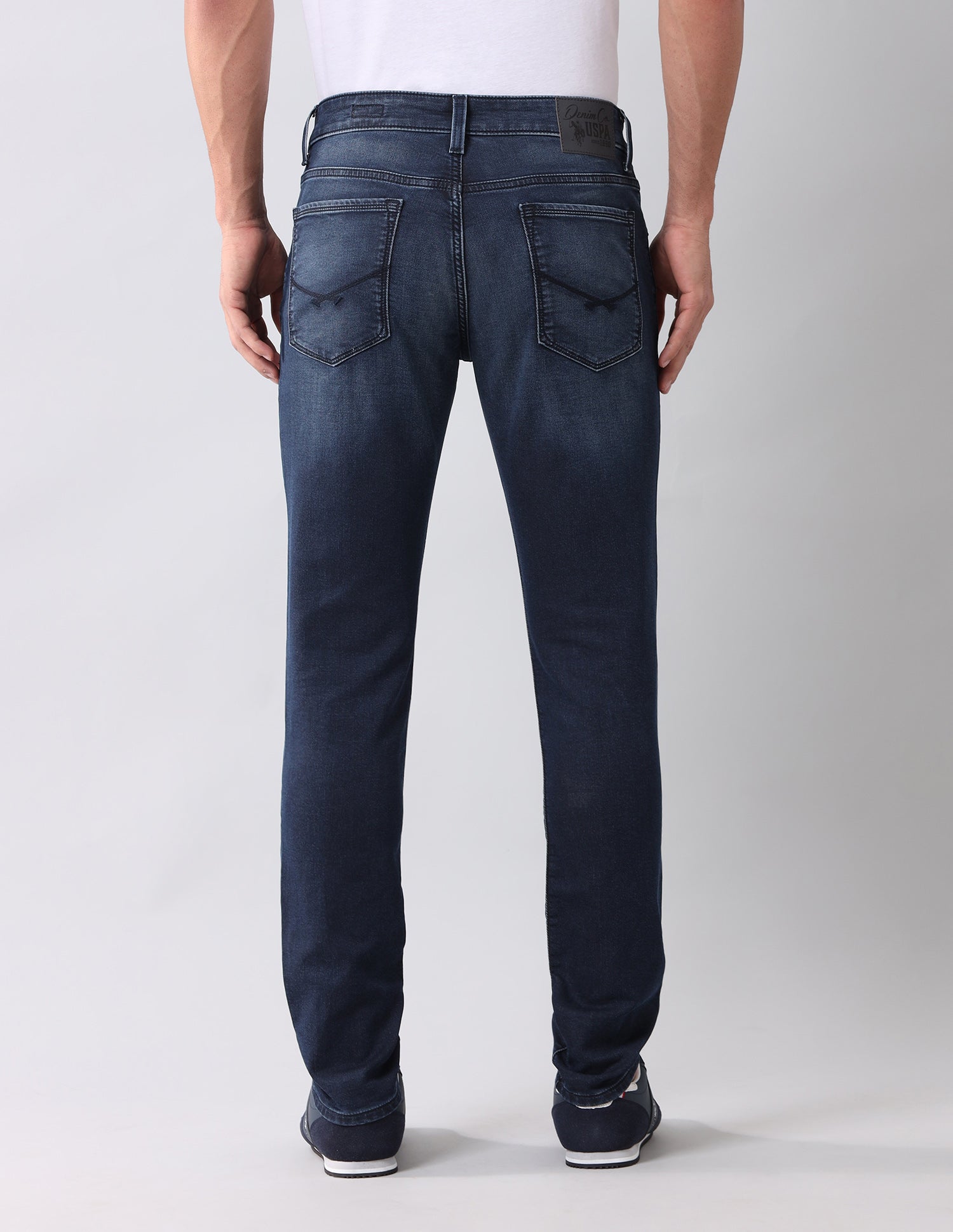 Brandon Slim Tapered Blue Jeans Dark Wash - U.S. POLO ASSN. | Large