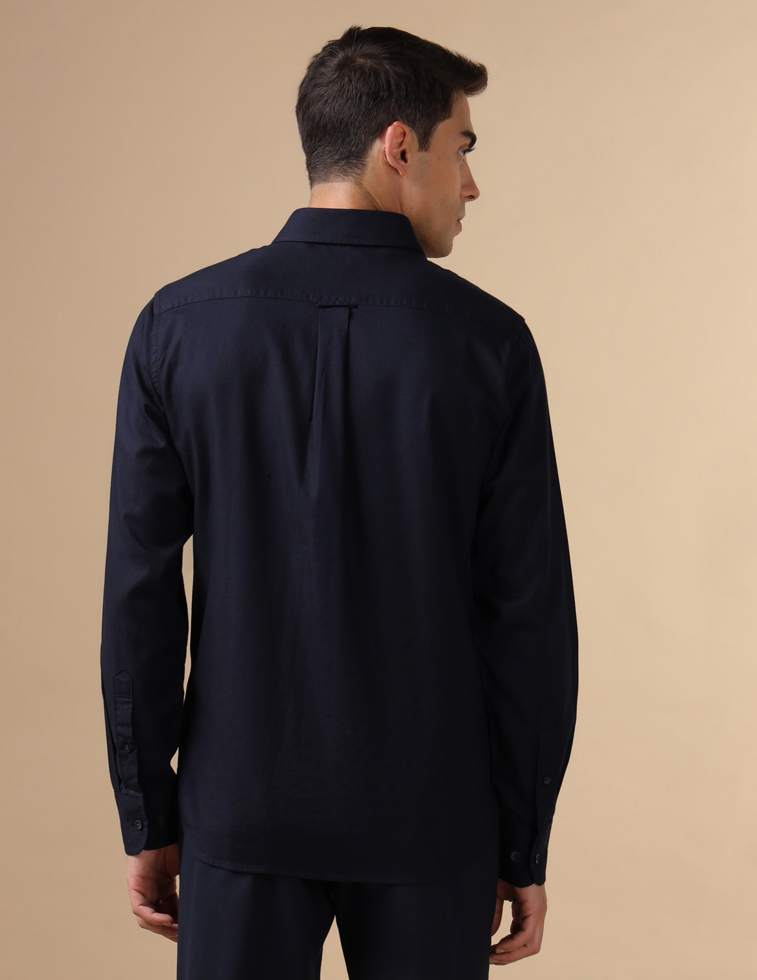 Dobby Pure Cotton Shirt Navy - U.S. POLO ASSN. | Large