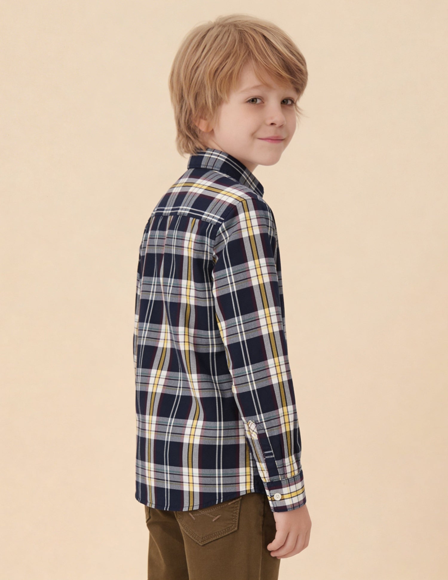 Plaid Checked Regular Fit Shirt Navy - U.S. Polo Assn. India | Large