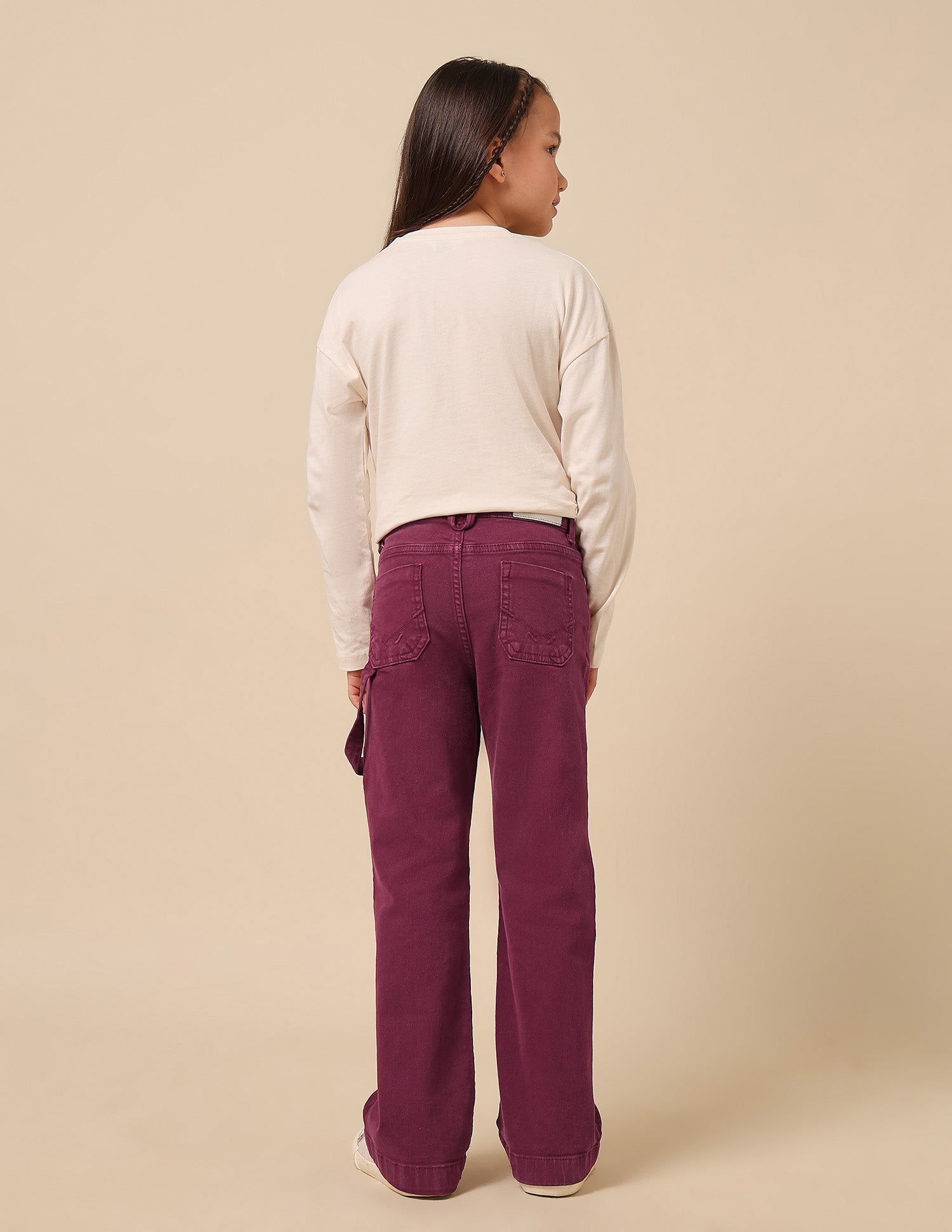 Girls Mid Rise Bootcut Jeans Beaujolais - U.S. POLO ASSN. | Large