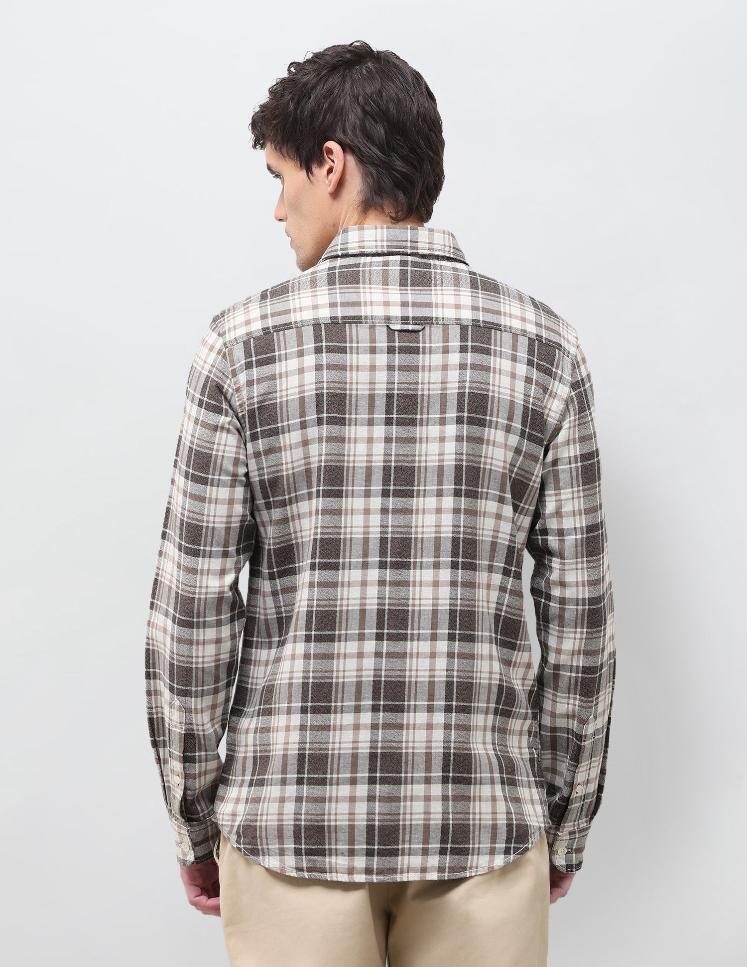Plaid Checked Regular Fit Shirt Brown - U.S. Polo Assn. India | Large