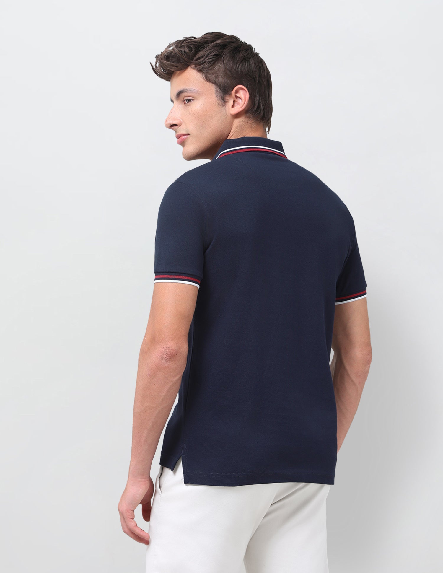Solid Regular Fit Polo Shirt Navy - U.S. Polo Assn. India | Large