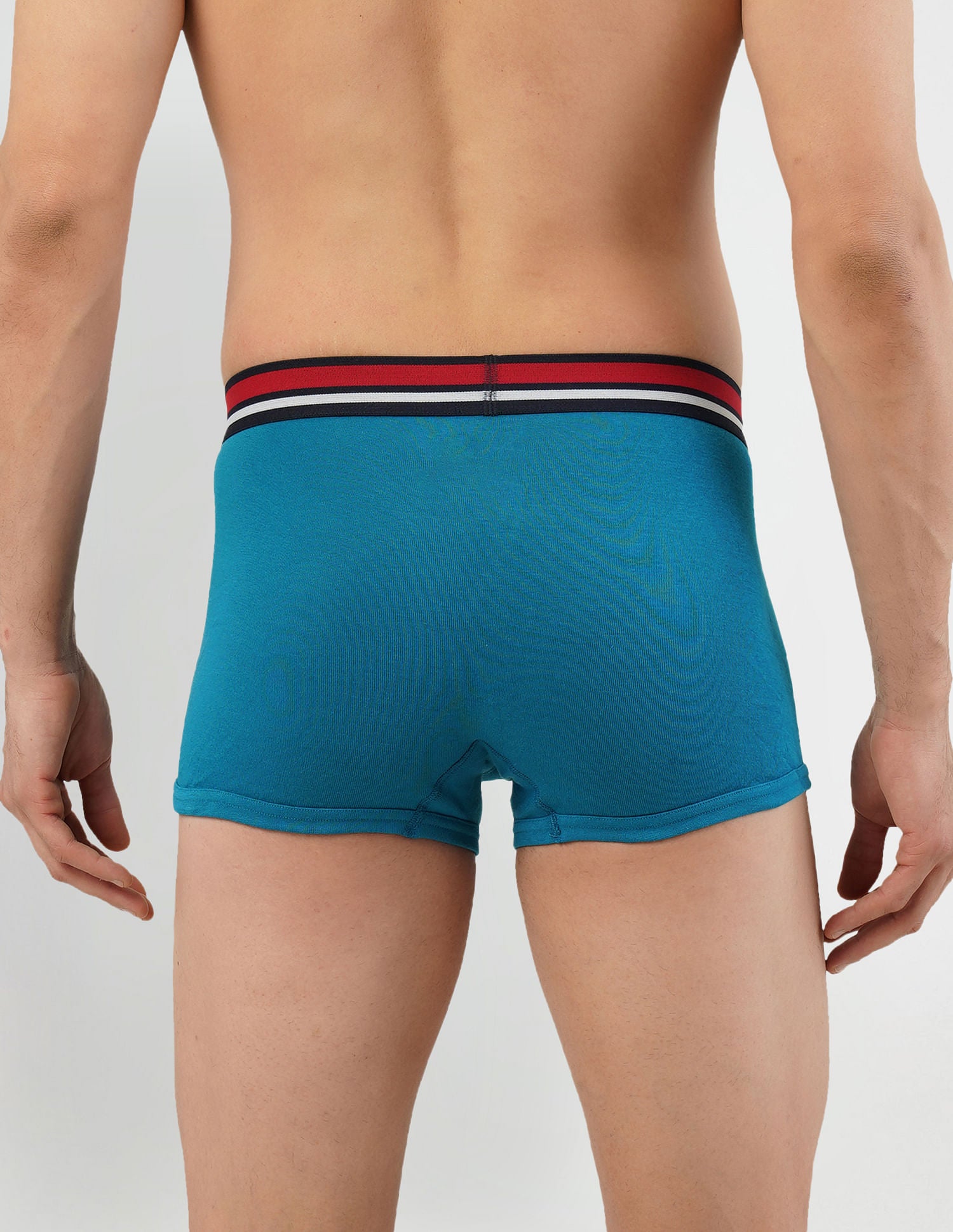 Pure Cotton Contrast Waist I641 Trunks - Pack Of 1 Blue - U.S. Polo Assn. India | Large