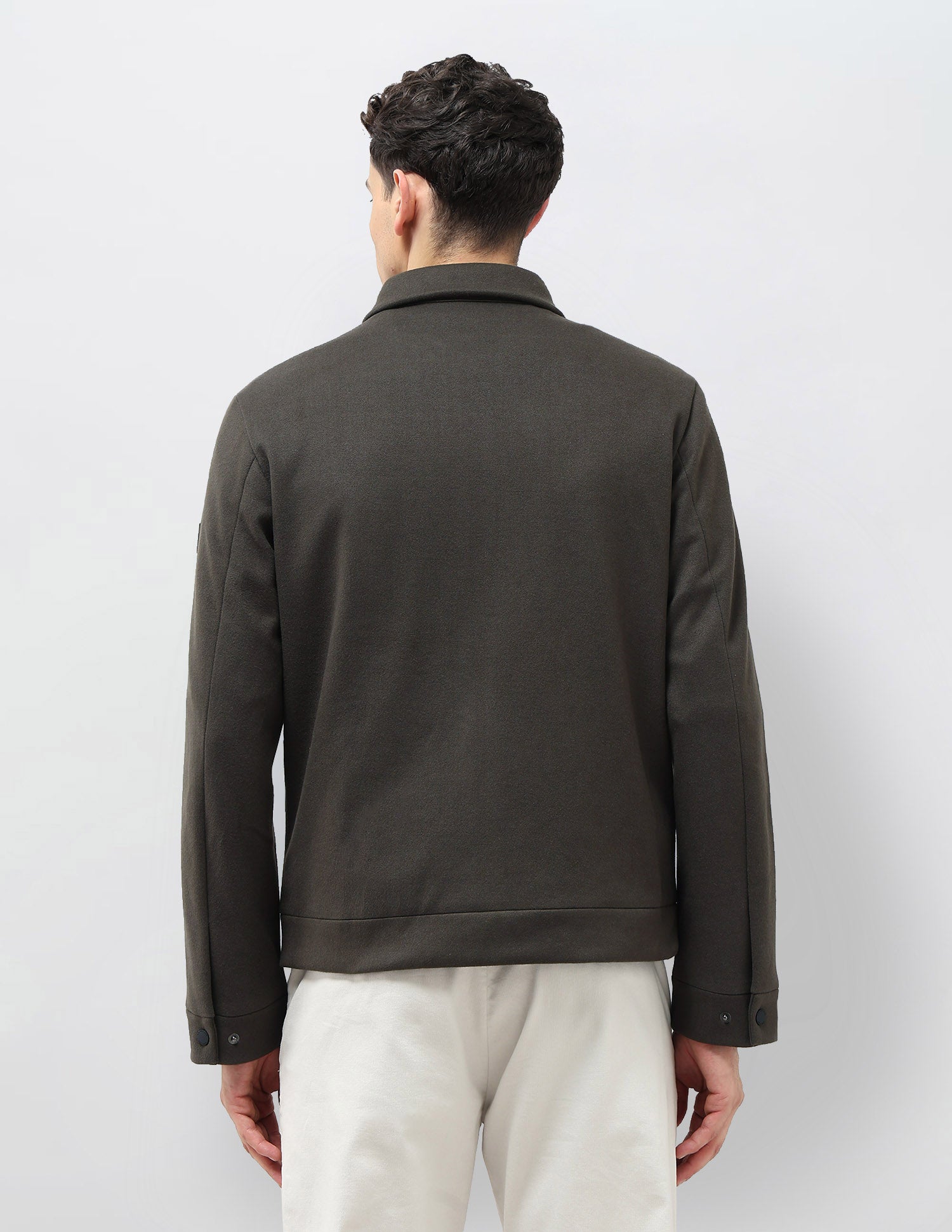 Solid Regular Fit Jacket Olive - U.S. POLO ASSN. | Large