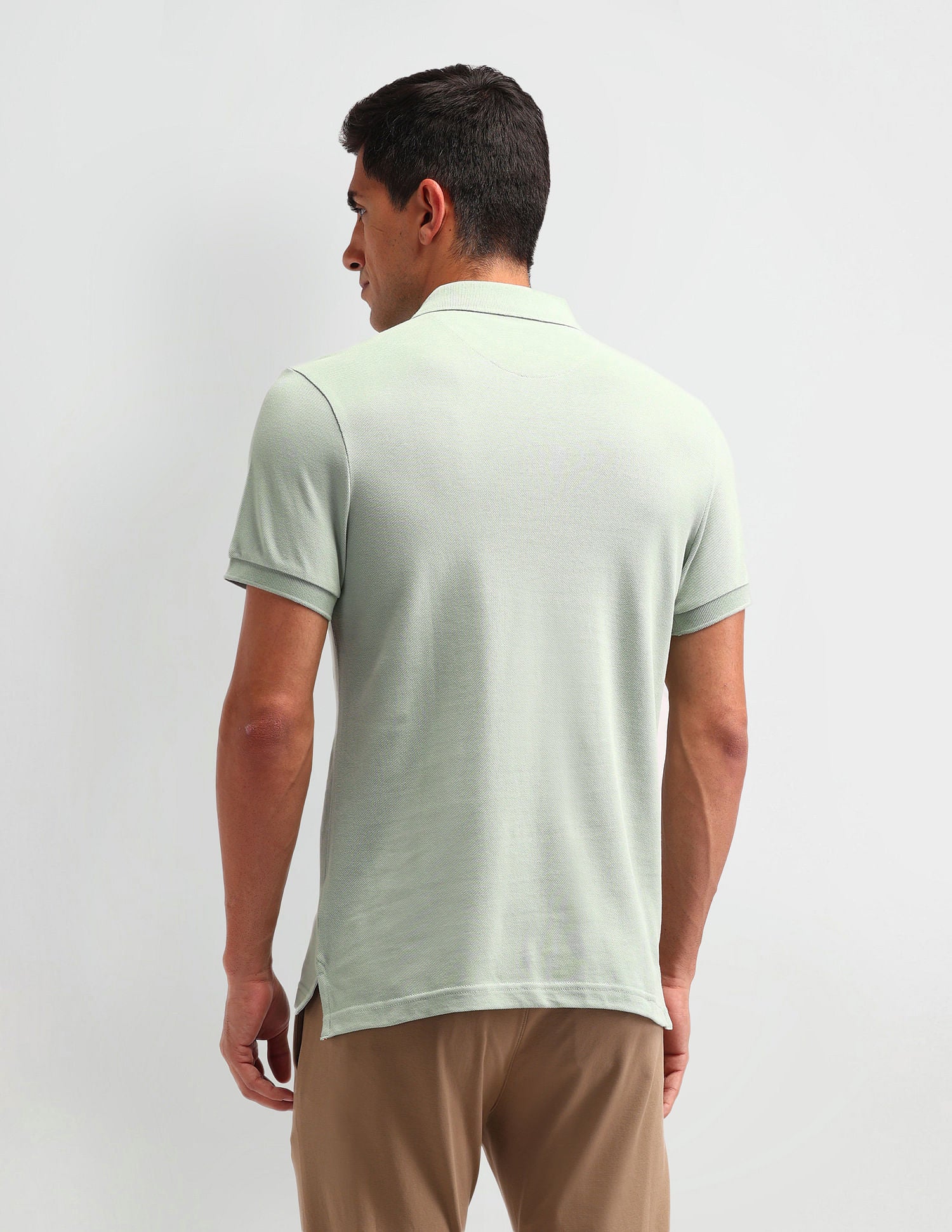 Outdoor Muscle Fit Brand Polo Shirt Olive - U.S. POLO ASSN. | Large