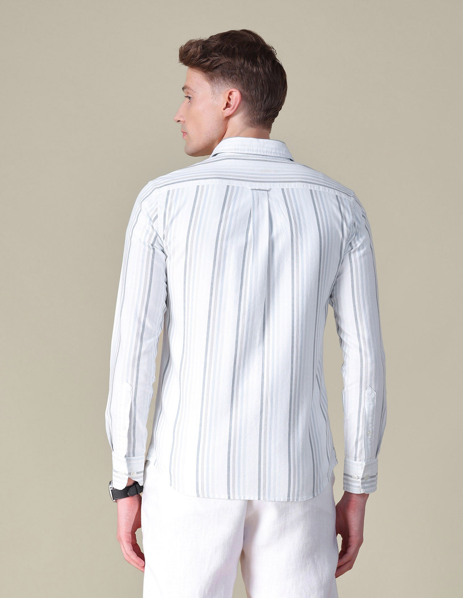 Vertical Striped Tailored Fit Shirt Blue - U.S. POLO ASSN. | Large