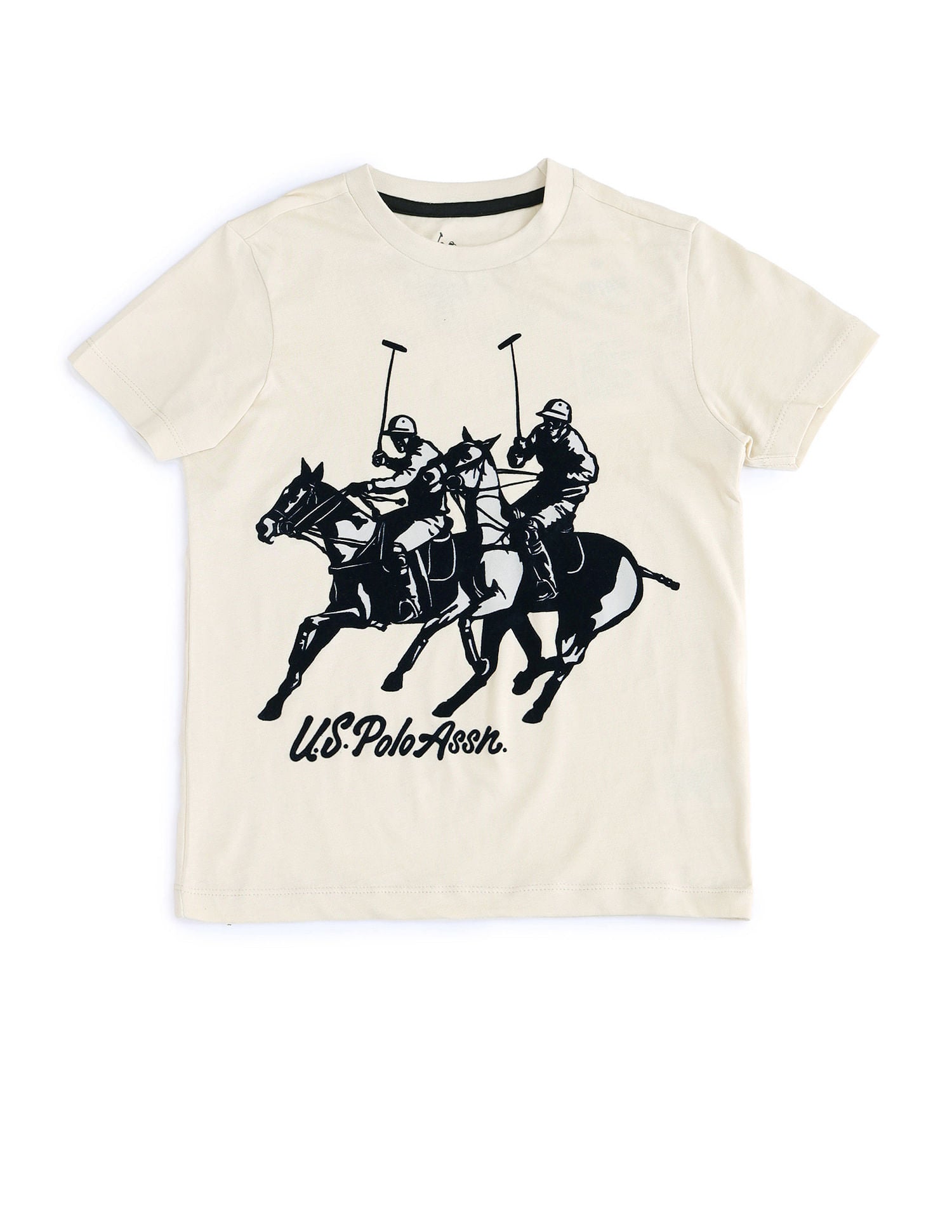 Boys Brand Print Regular Fit T-shirt Nude - U.S. POLO ASSN. | Large