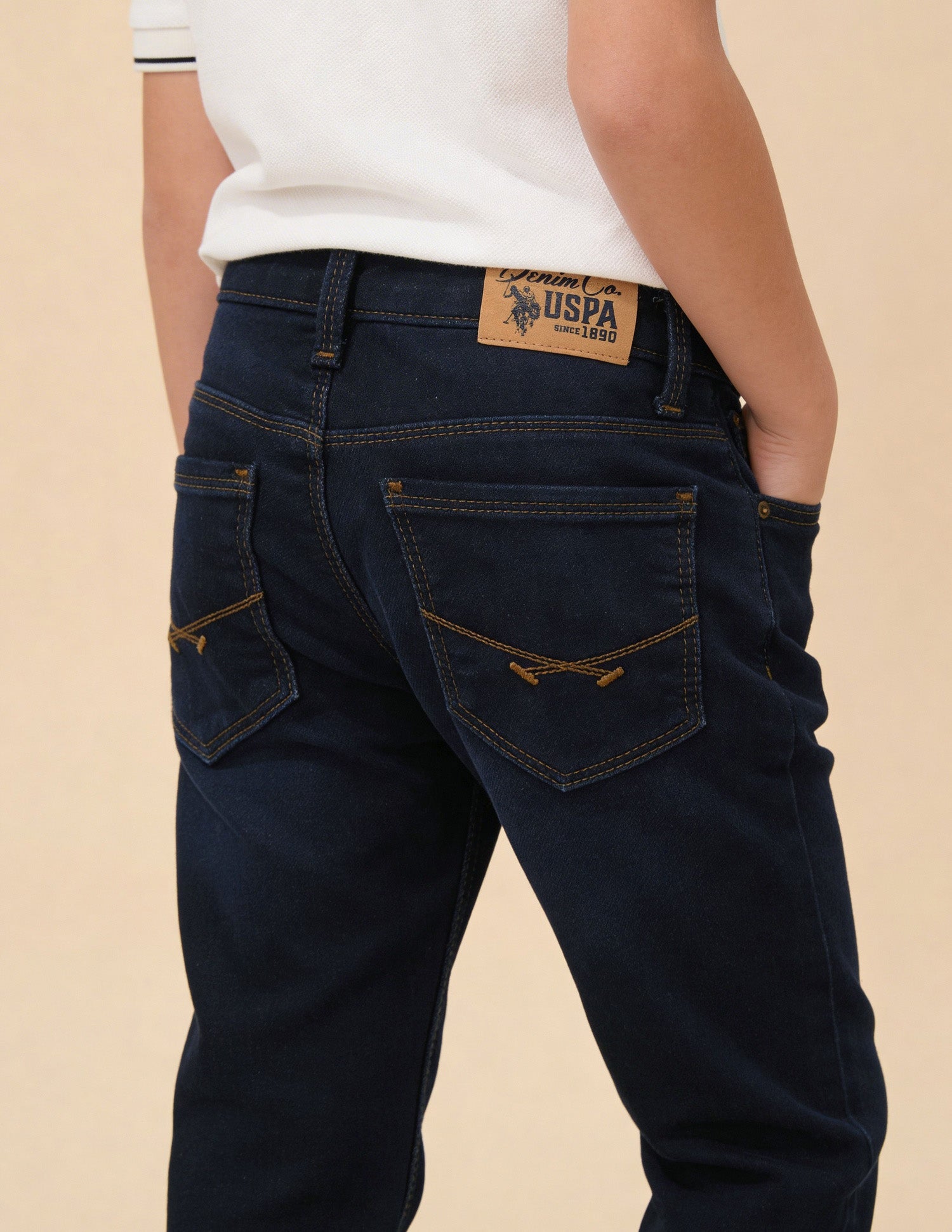 Slim Fit Mid Rise Jeans Dark Blue - U.S. Polo Assn. India | Large