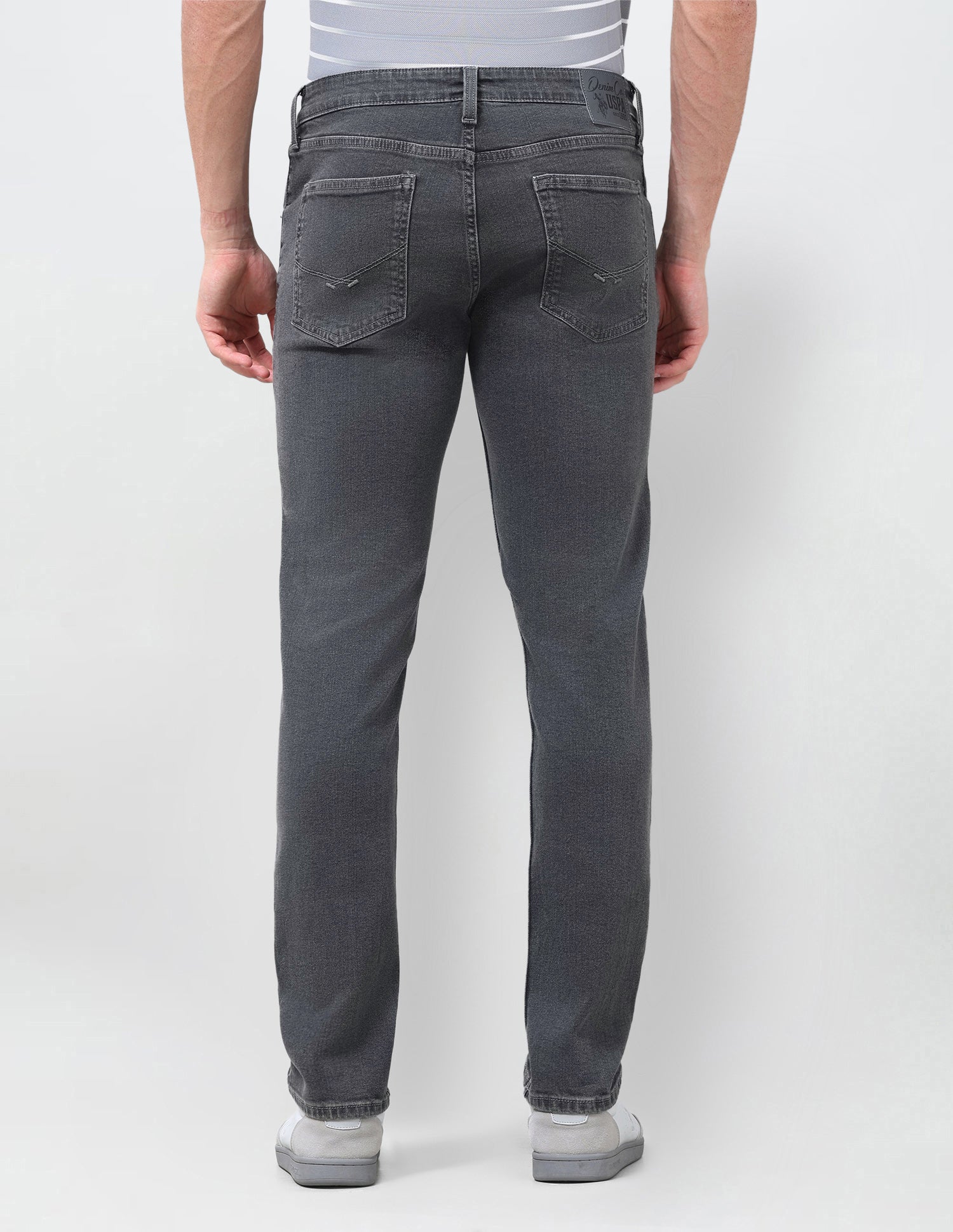 Brandon Slim-Tapered Fit Grey Jeans Grey - U.S. Polo Assn. India | Large