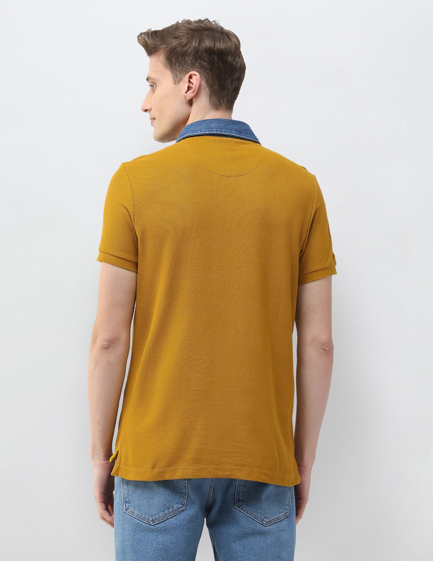 Motel On The Coast Slim Fit Polo Shirt Mustard - U.S. Polo Assn. India | Large