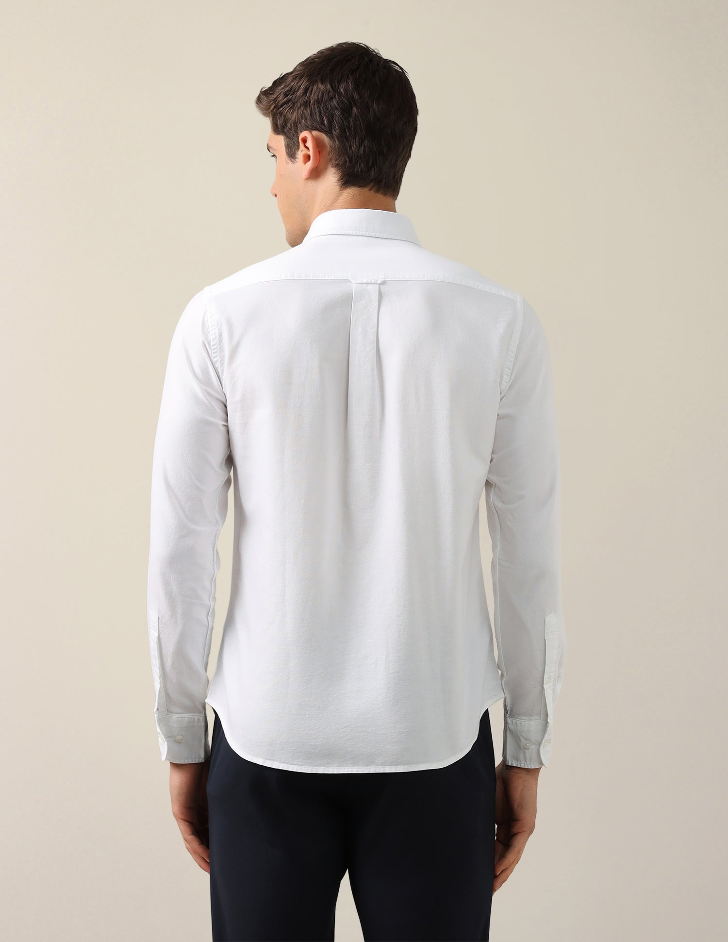 Oxford Tailored Fit Shirt White - U.S. Polo Assn. India | Large