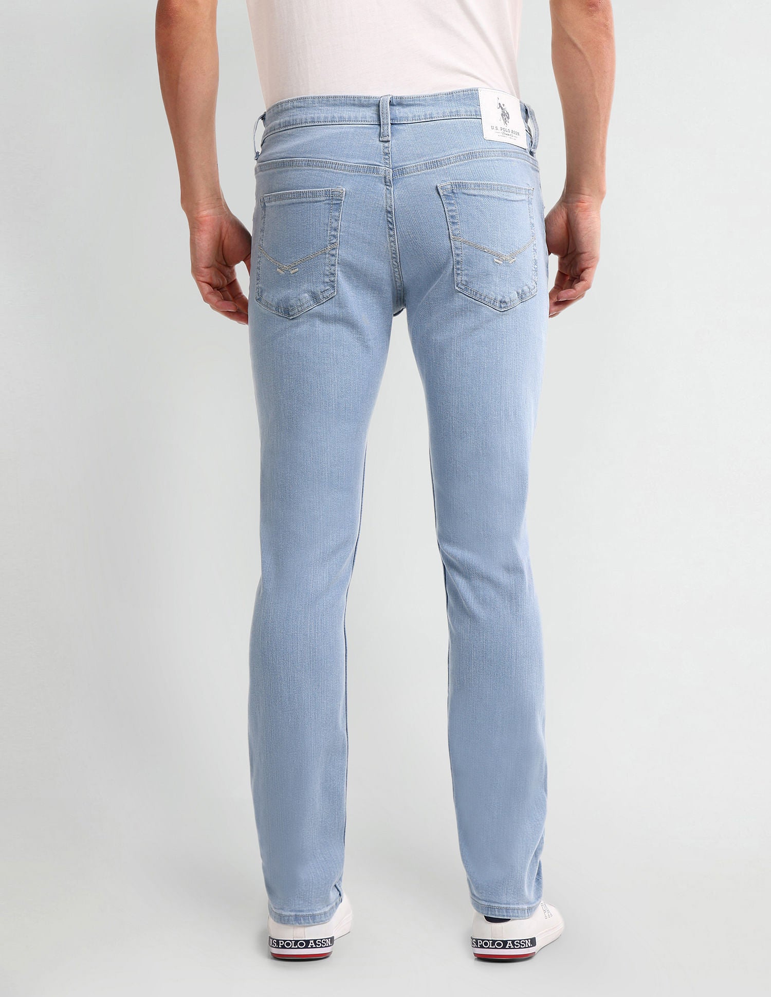 Brandon Slim Tapered Blue Jeans Blue - U.S. Polo Assn. India | Large