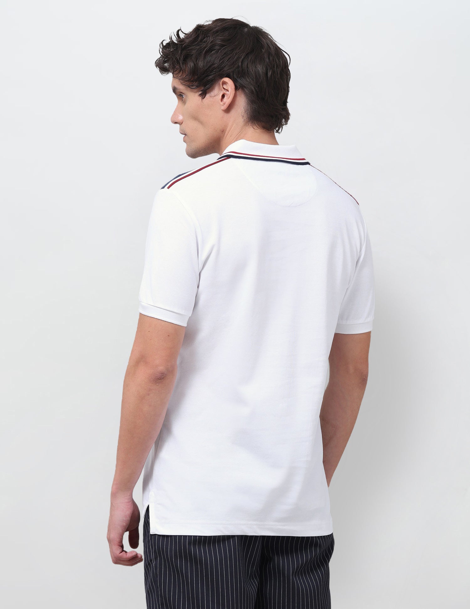 Solid Regular Fit Polo Shirt White - U.S. Polo Assn. India | Large