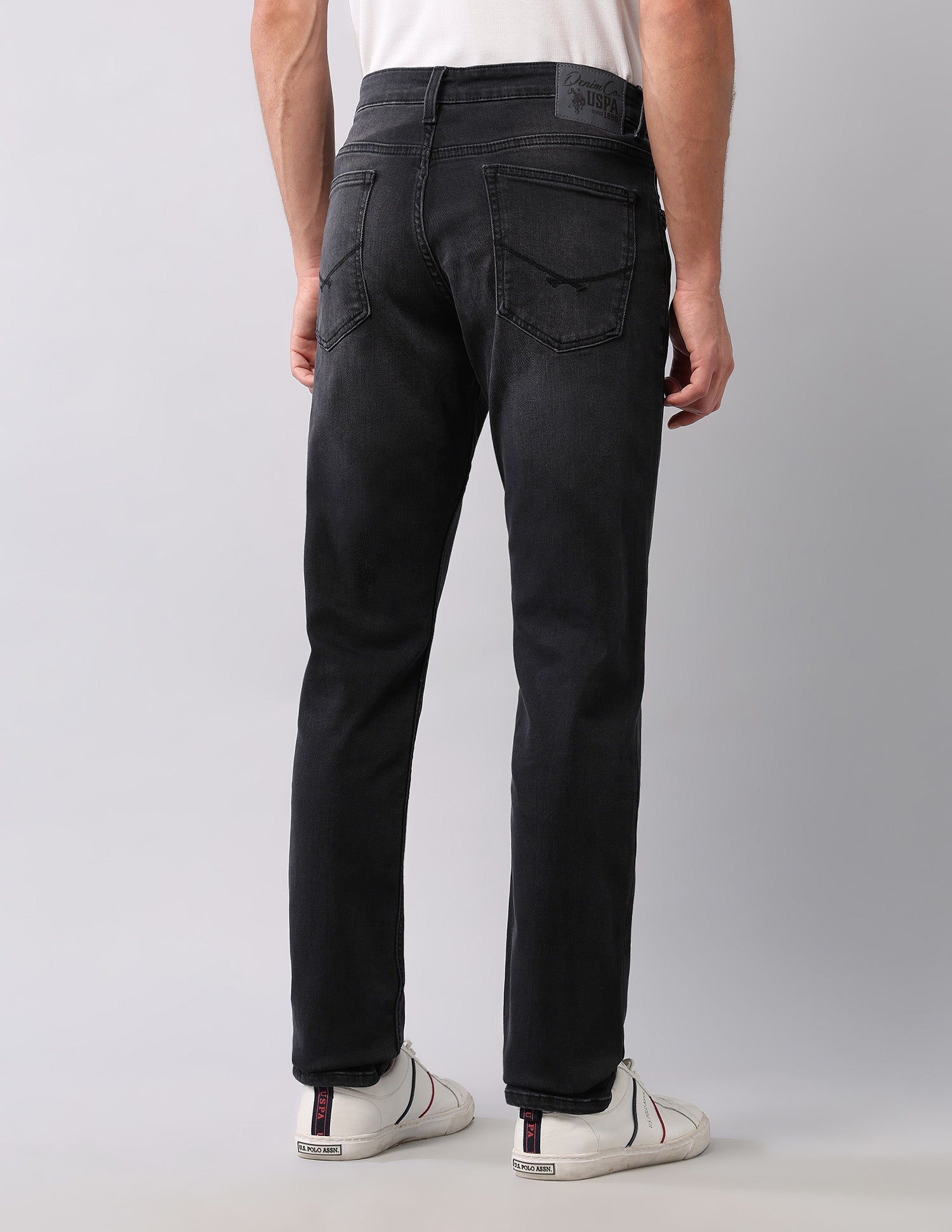 Brandon Slim Tapered Fit Black Jeans Black - U.S. POLO ASSN. | Large