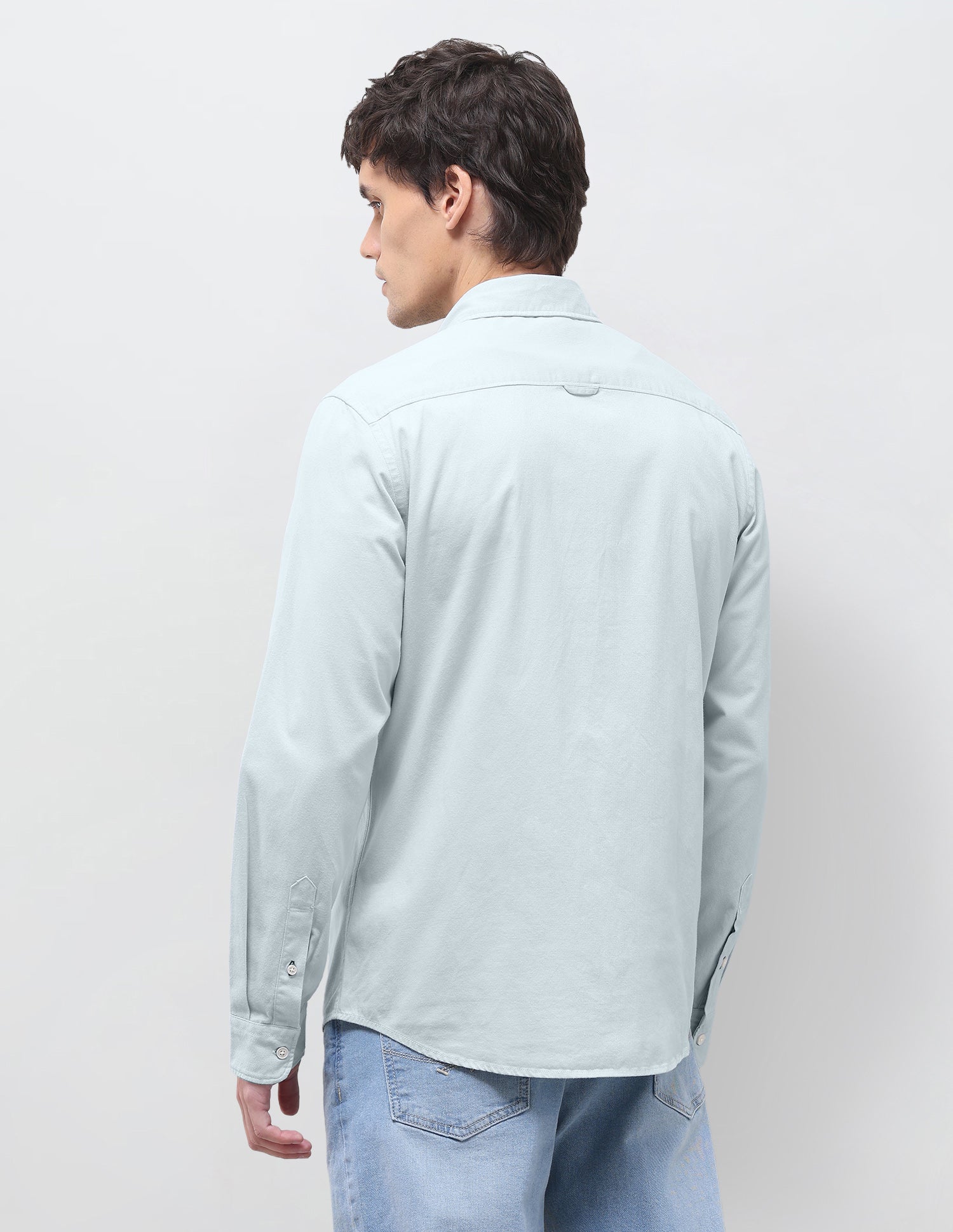 Solid Regular Fit Shirt Grey - U.S. Polo Assn. India | Large