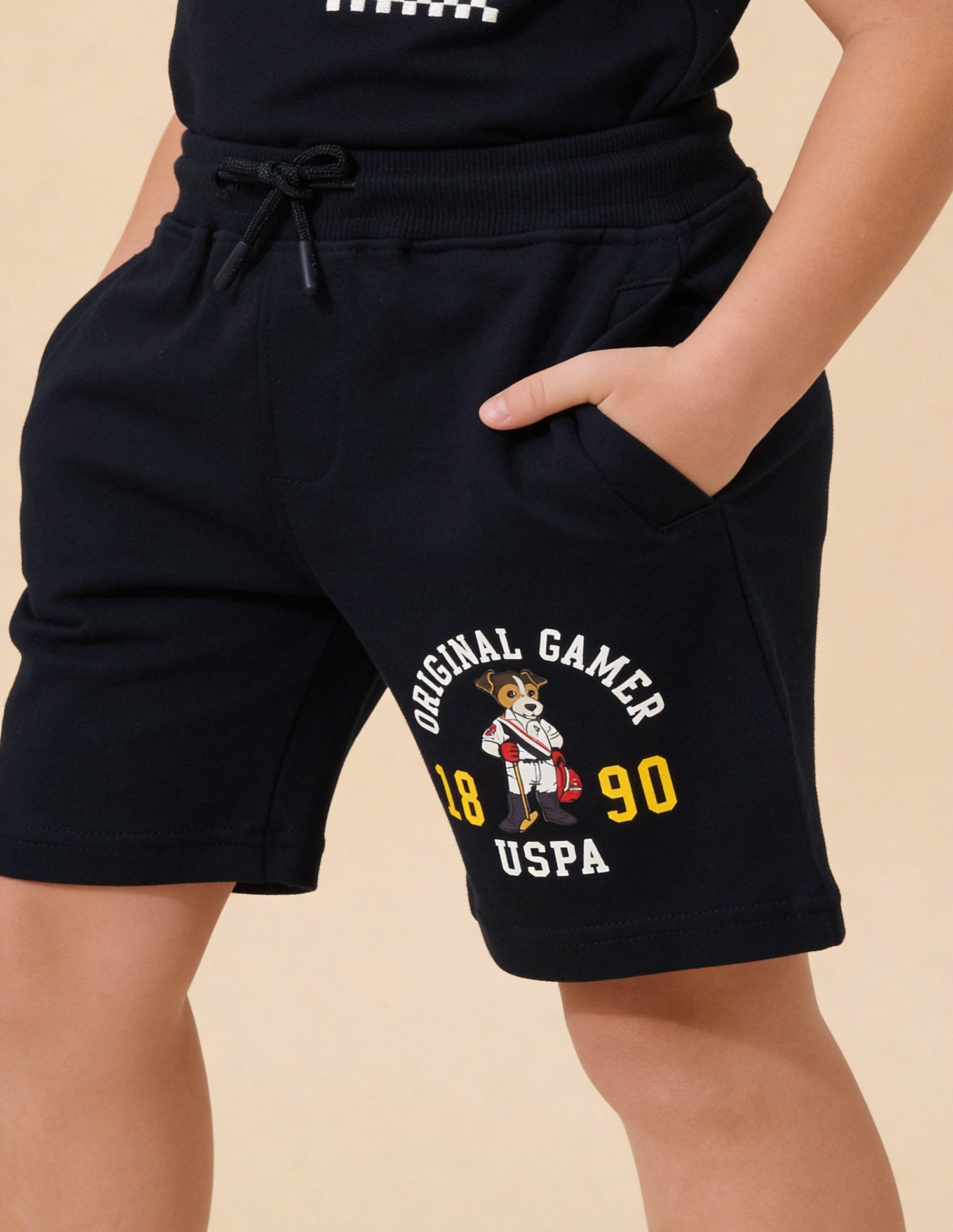 Graphic Printed Regular Fit Shorts Navy - U.S. Polo Assn. India | Large