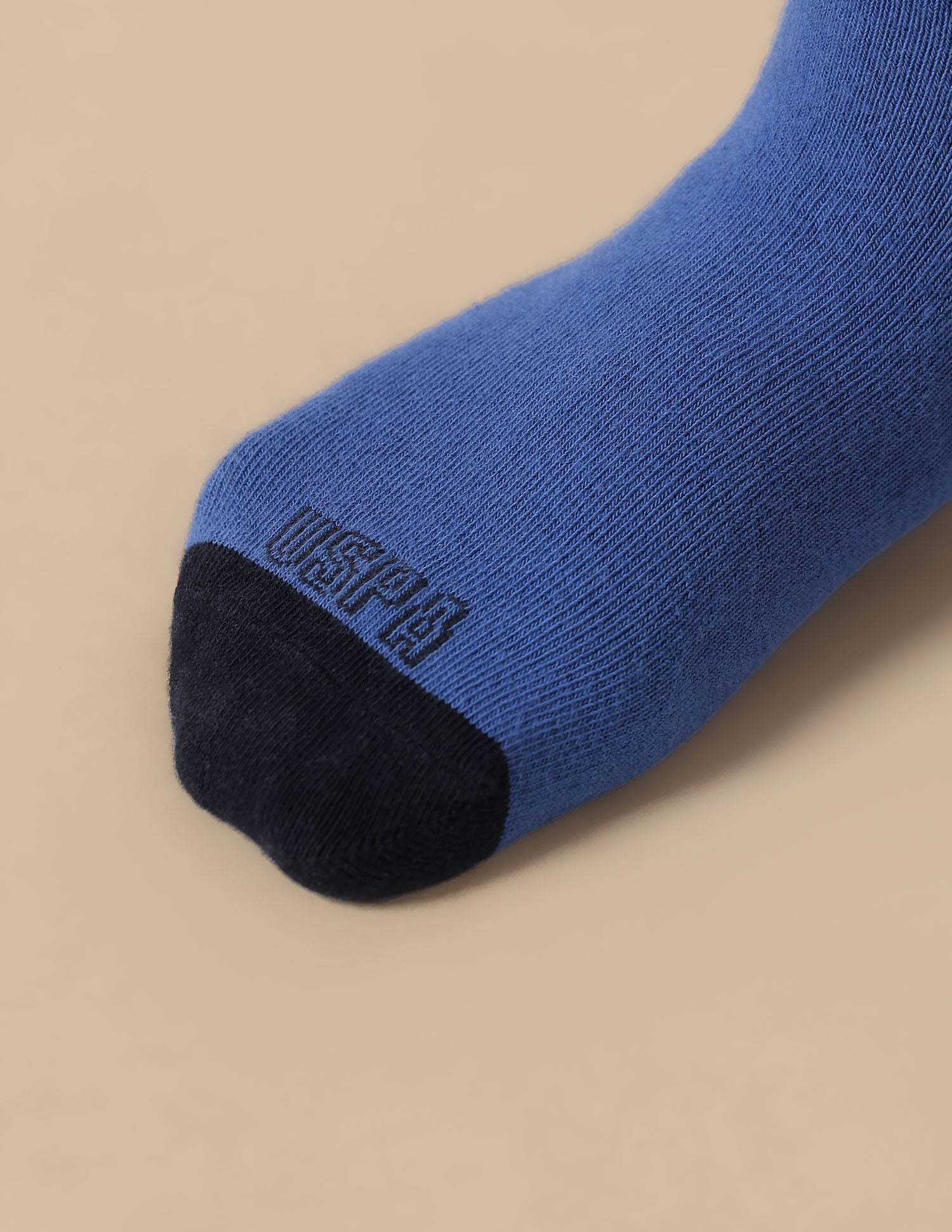 Boys Mid-Calf Length KS003 Socks - Pack Of 3 Skydiver/White/Blue - U.S. POLO ASSN. | Large