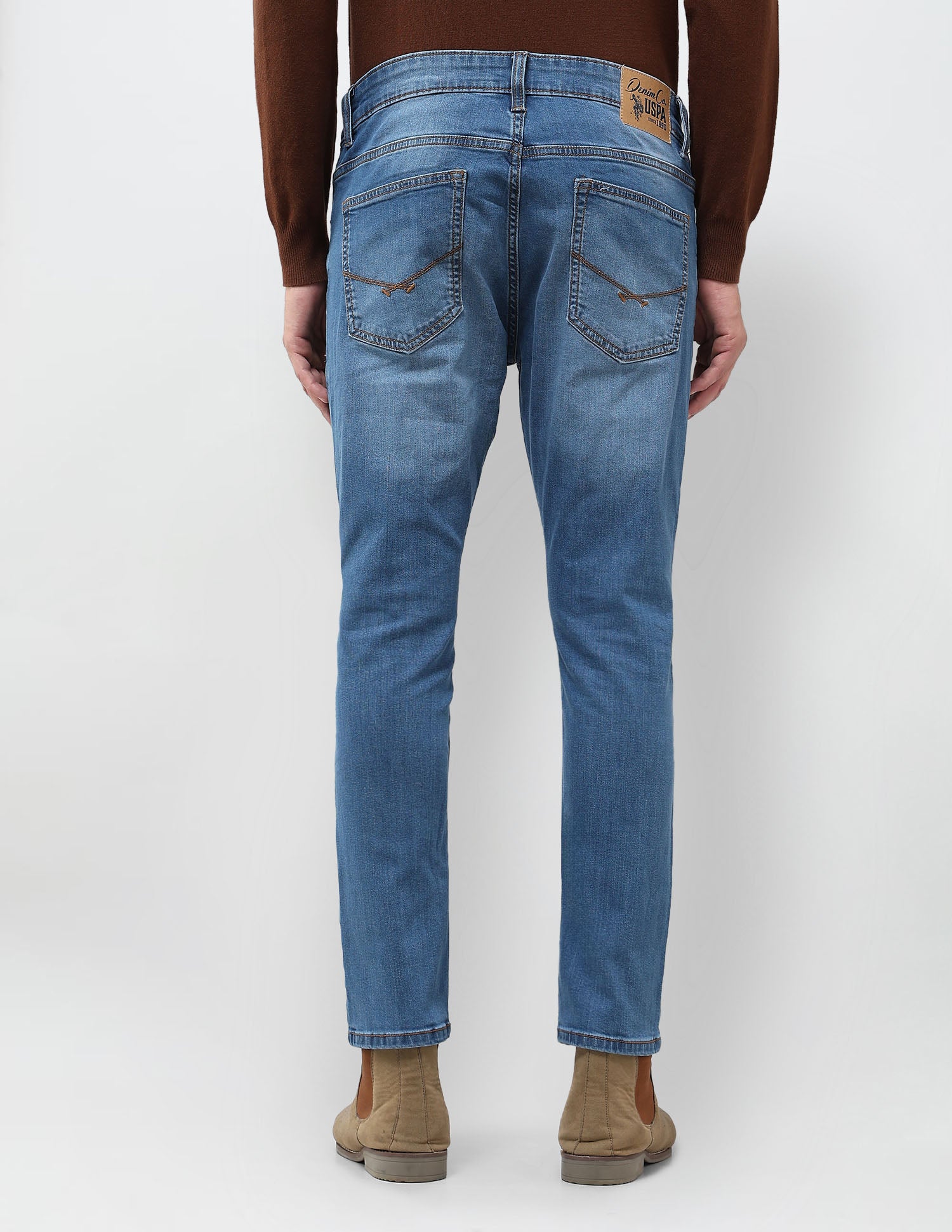 Henry Tapered Fit Blue Jeans Indigo - U.S. POLO ASSN. | Large