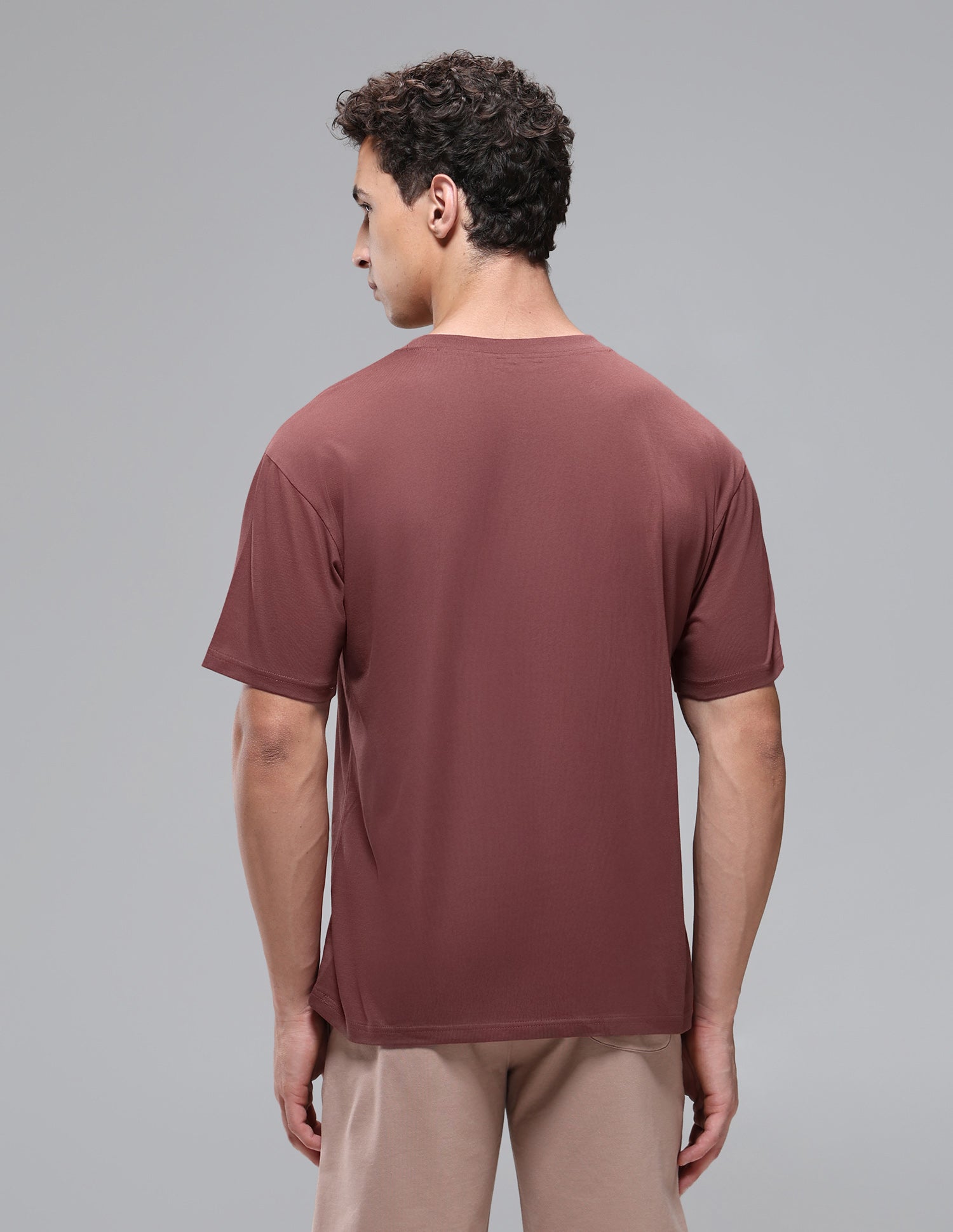 Regular Shape Retention OEE16 Lounge T-Shirt Sable - U.S. Polo Assn. India | Large
