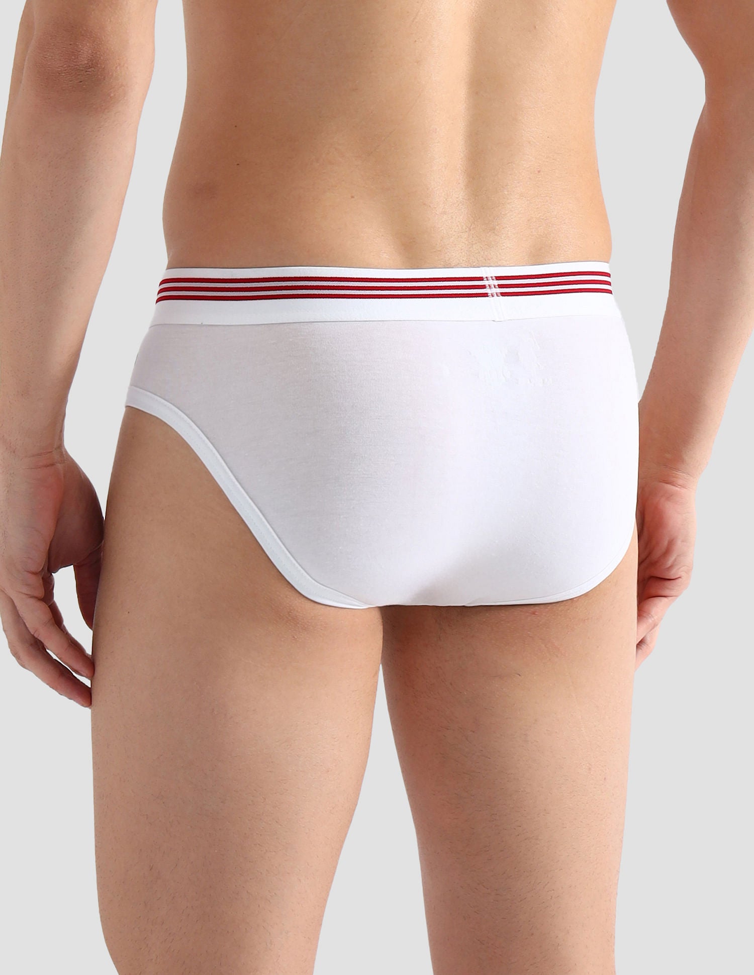 Pack Of 2 Mid-Rise Basic Briefs I650-001-P2 White and White - U.S. POLO ASSN. | Large