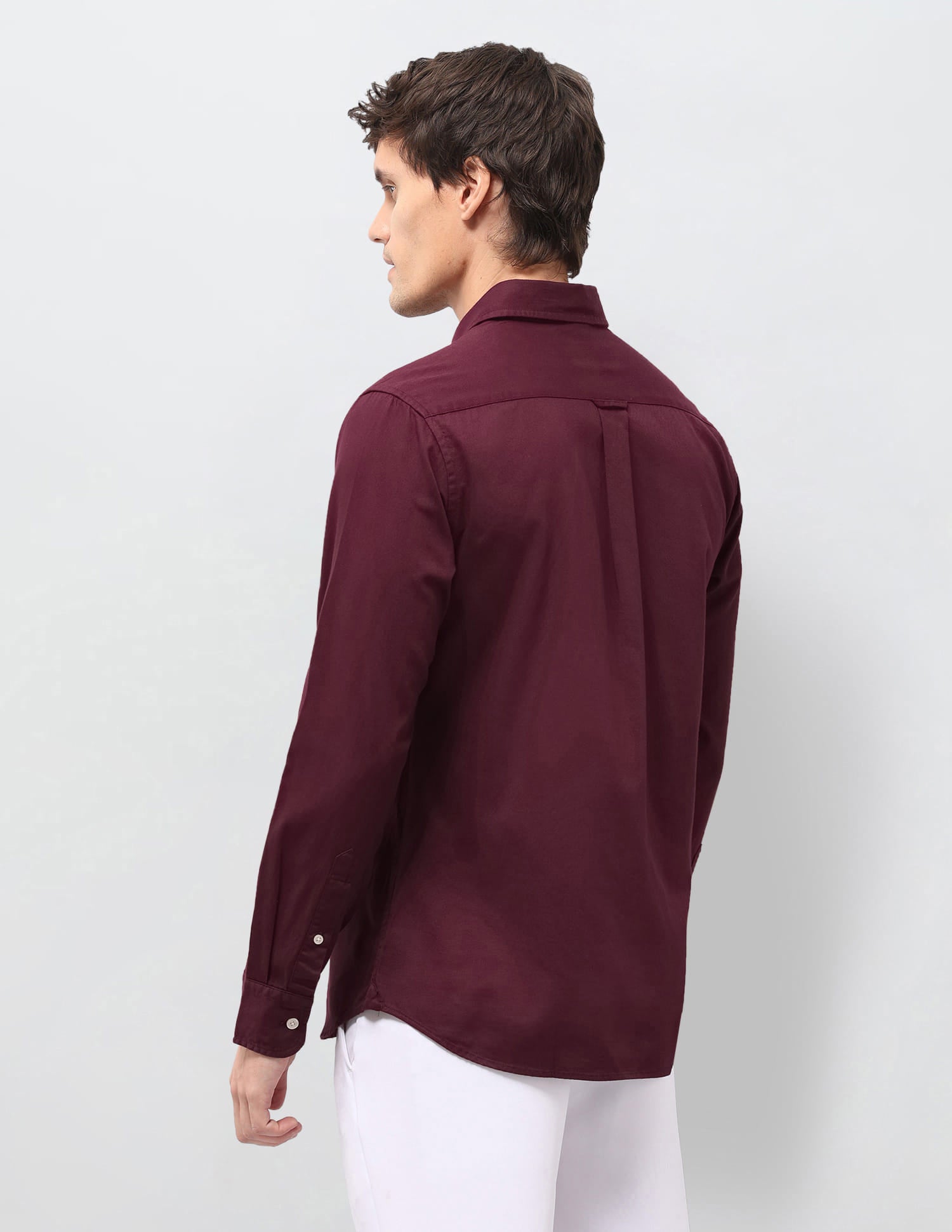 Solid Tailored Fit Shirt Red - U.S. Polo Assn. India | Large