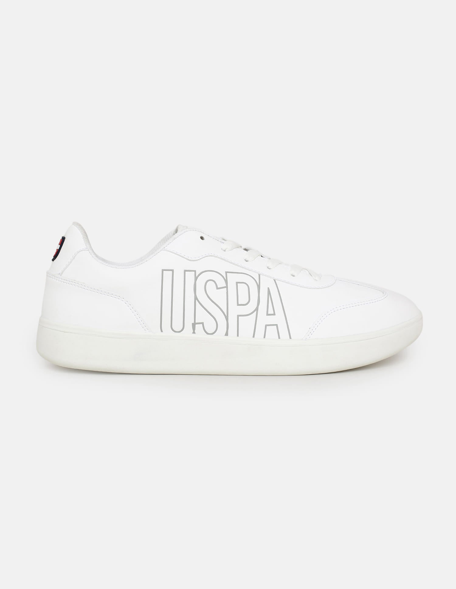Men Brand Printed Lucid Sneakers White - U.S. Polo Assn. India | Large