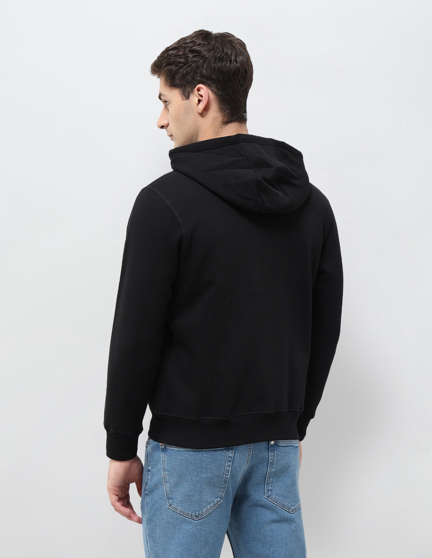 Solid Regular Fit Sweatshirt Black - U.S. POLO ASSN. | Large