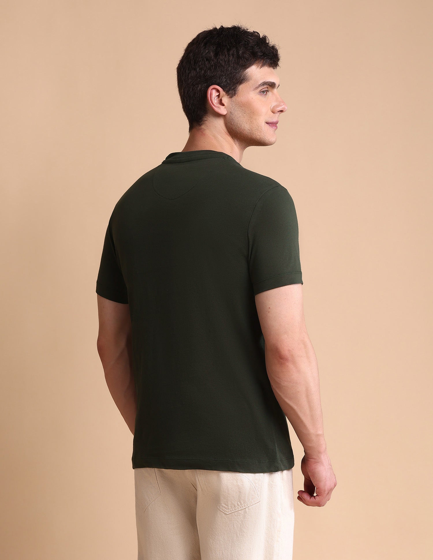 Brand Printed Muscle Fit T-Shirt Light Green - U.S. POLO ASSN. | Large