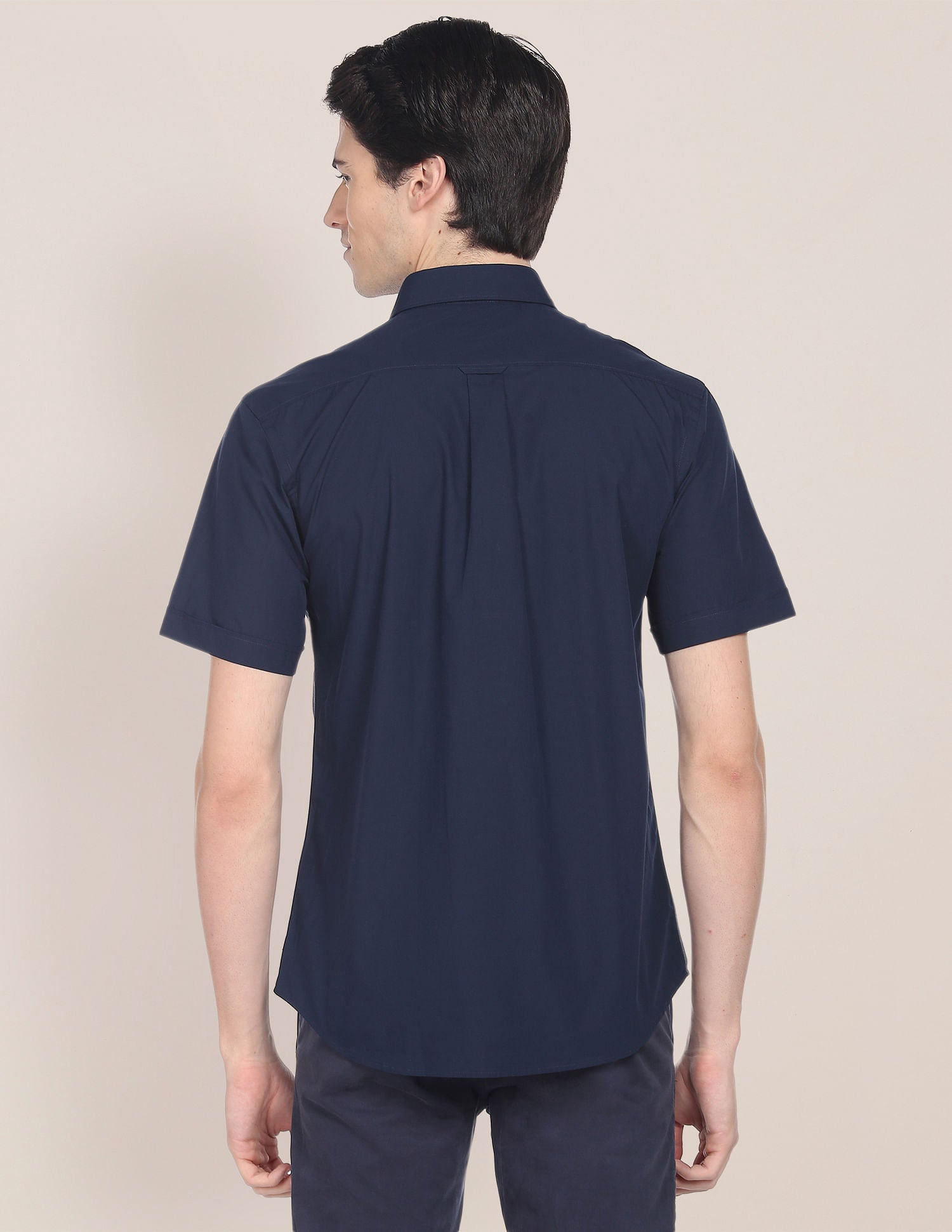 Premium Colour Block Casual Shirt Navy - U.S. Polo Assn. India | Large