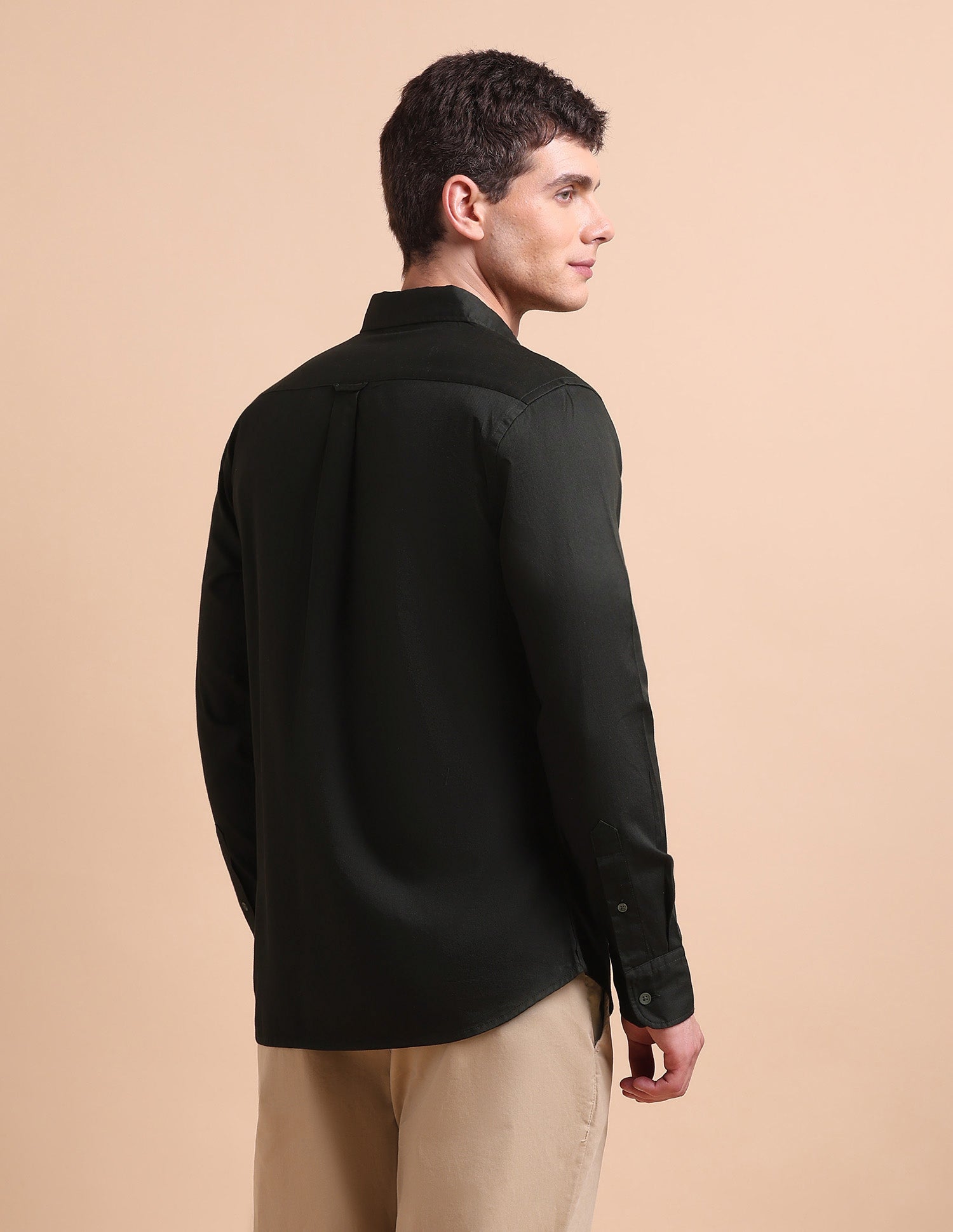 Tailored Fit Button Down Shirt Dark Green - U.S. POLO ASSN. | Large