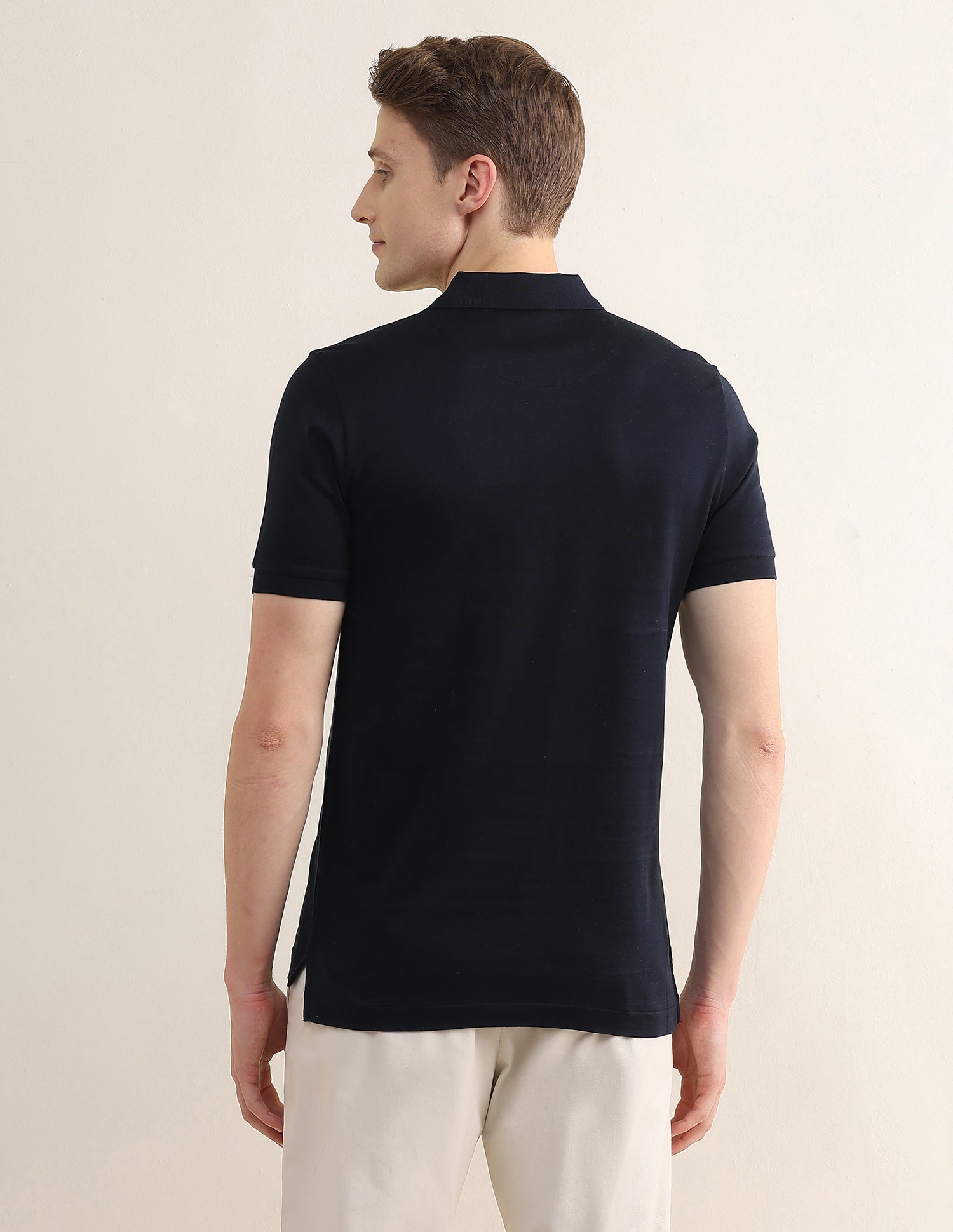 Colourblocked Slim Fit Polo Shirt Navy - U.S. Polo Assn. India | Large