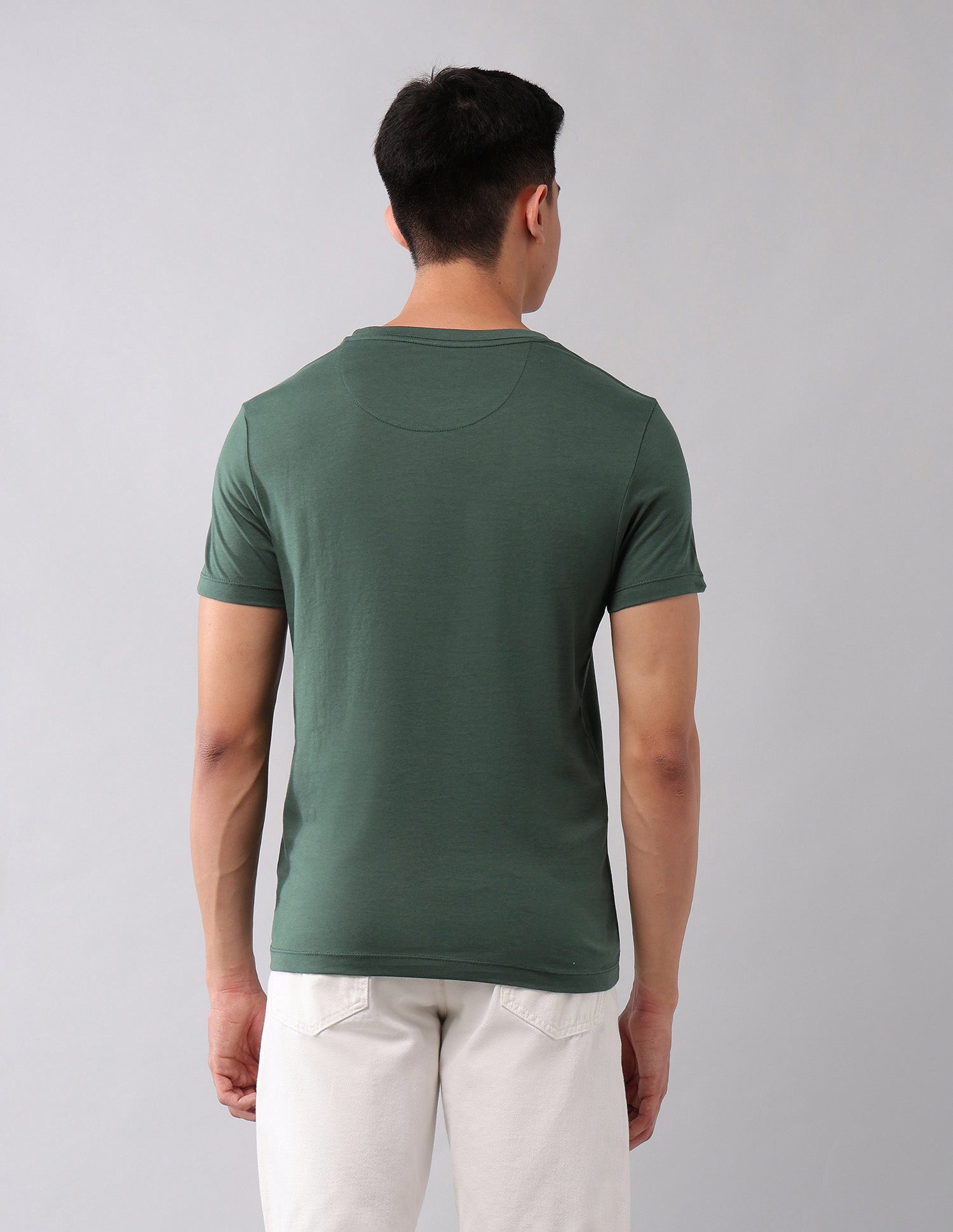 Muscle Fit Brand Printed T-Shirt Green - U.S. Polo Assn. India | Large