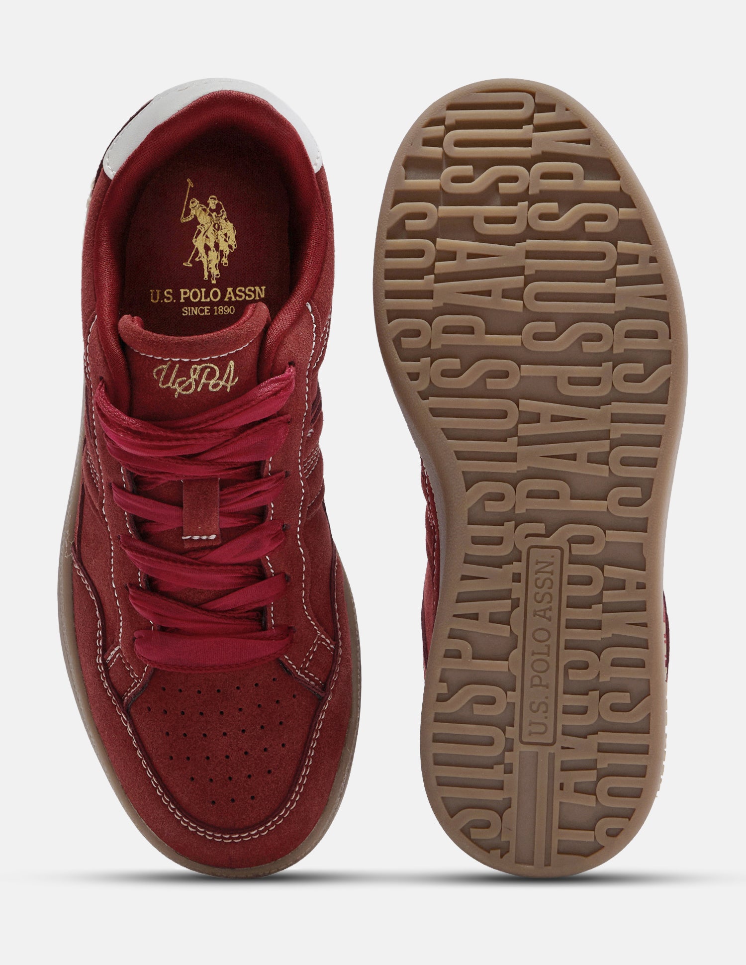 Ziana Round Toe Sneakers Burgundy - U.S. Polo Assn. India | Large