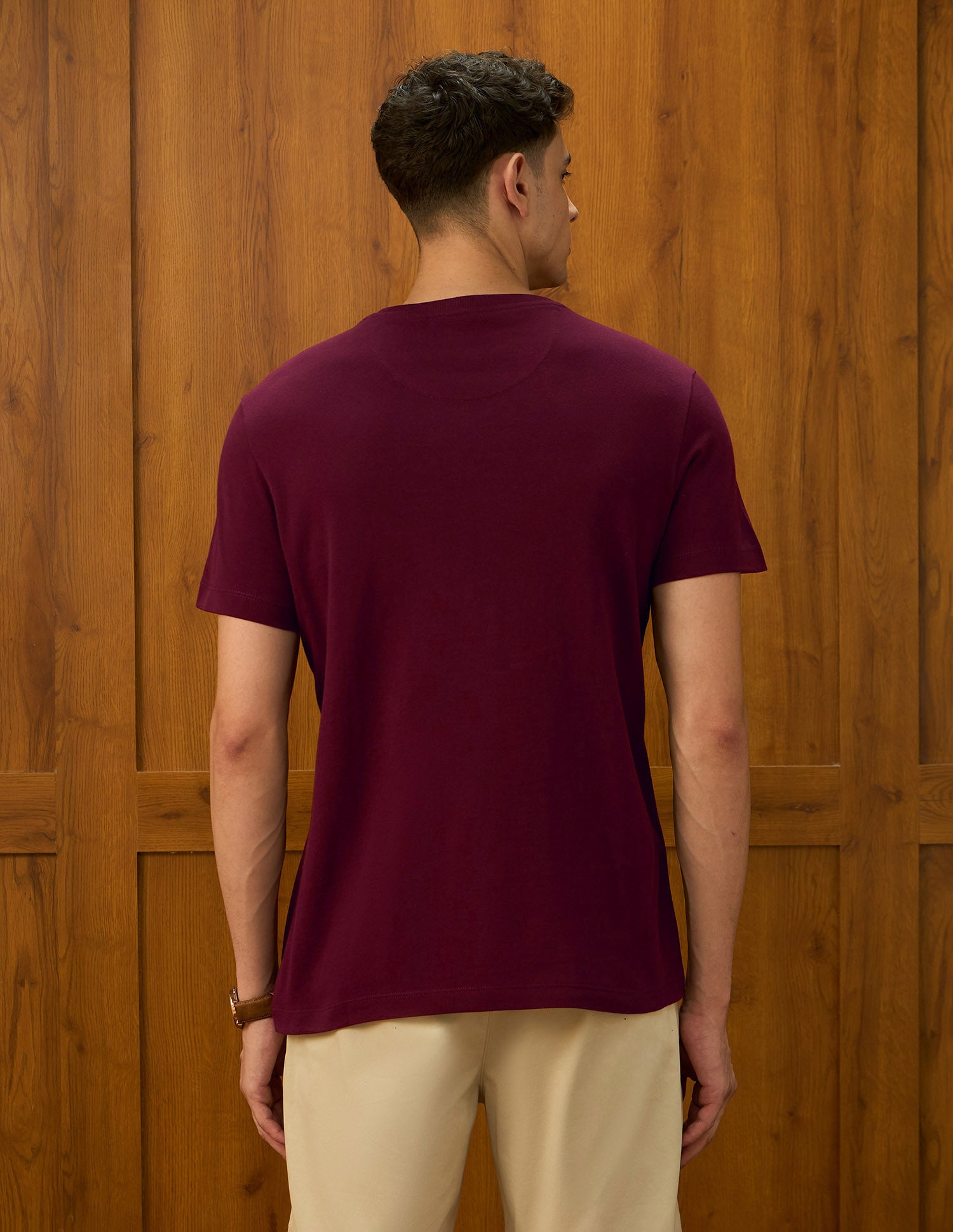 Brand Embroidered Varsity Theatre T-Shirt Maroon - U.S. POLO ASSN. | Large