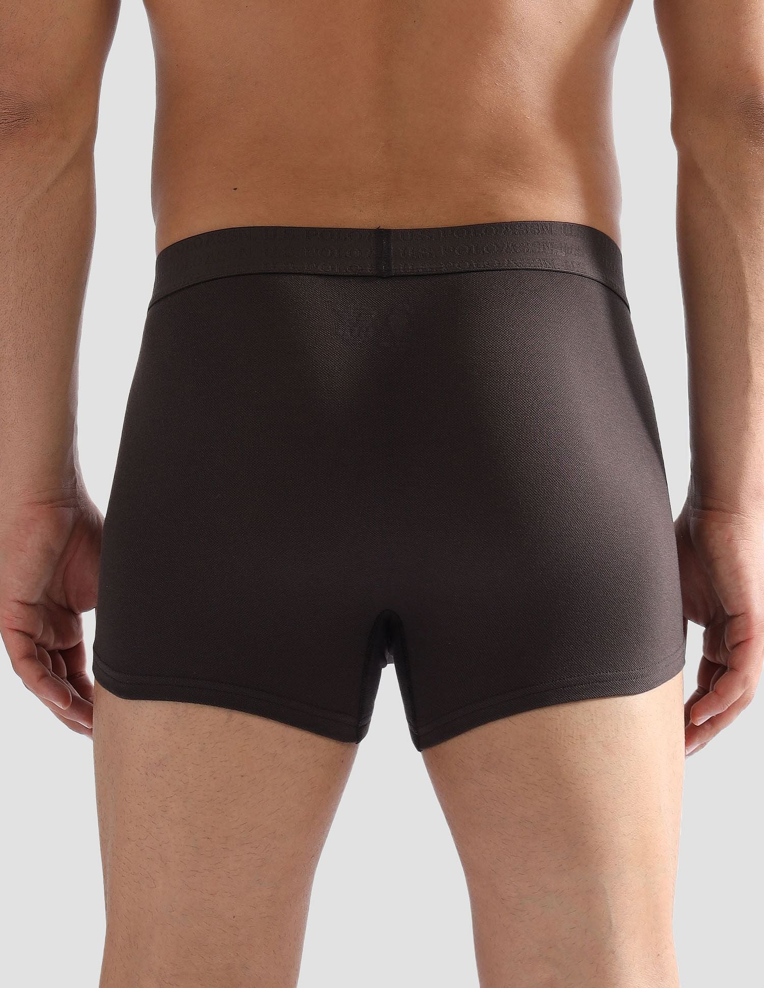 Anti Microbial Solid ET006 Trunks - Pack of 1 Mulch - U.S. POLO ASSN. | Large