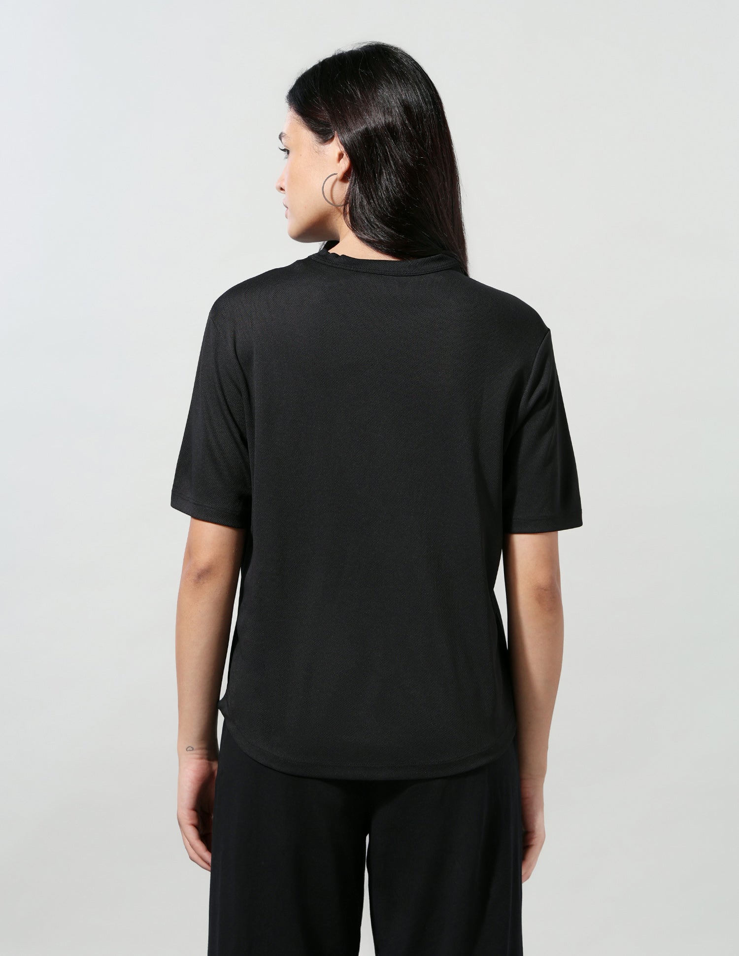 Solid Regular Fit T-Shirt Black - U.S. Polo Assn. India | Large