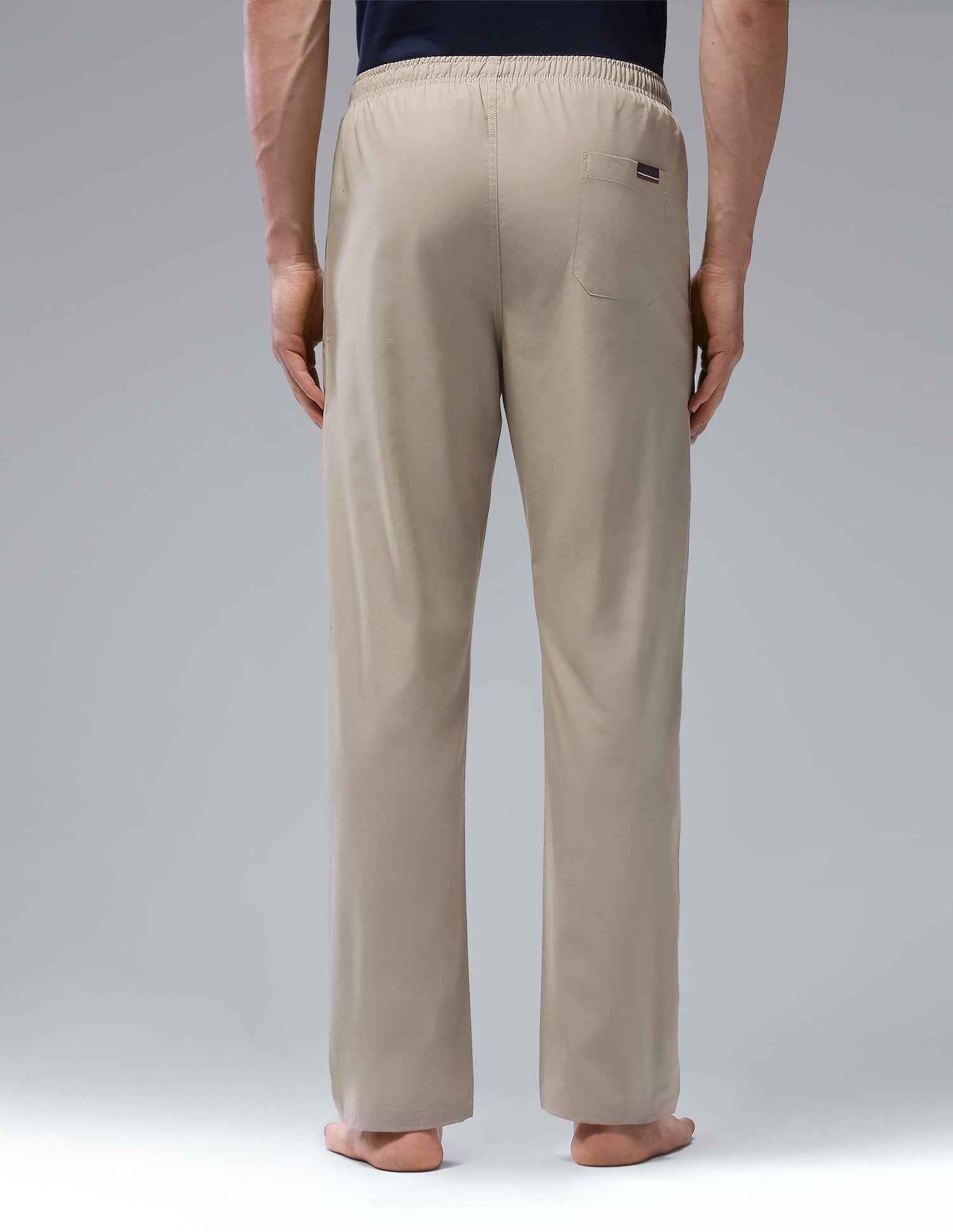 Comfort Fit Solid Cotton I690 Lounge Pants - Pack Of 1 Roasted Cashew - U.S. Polo Assn. India | Large