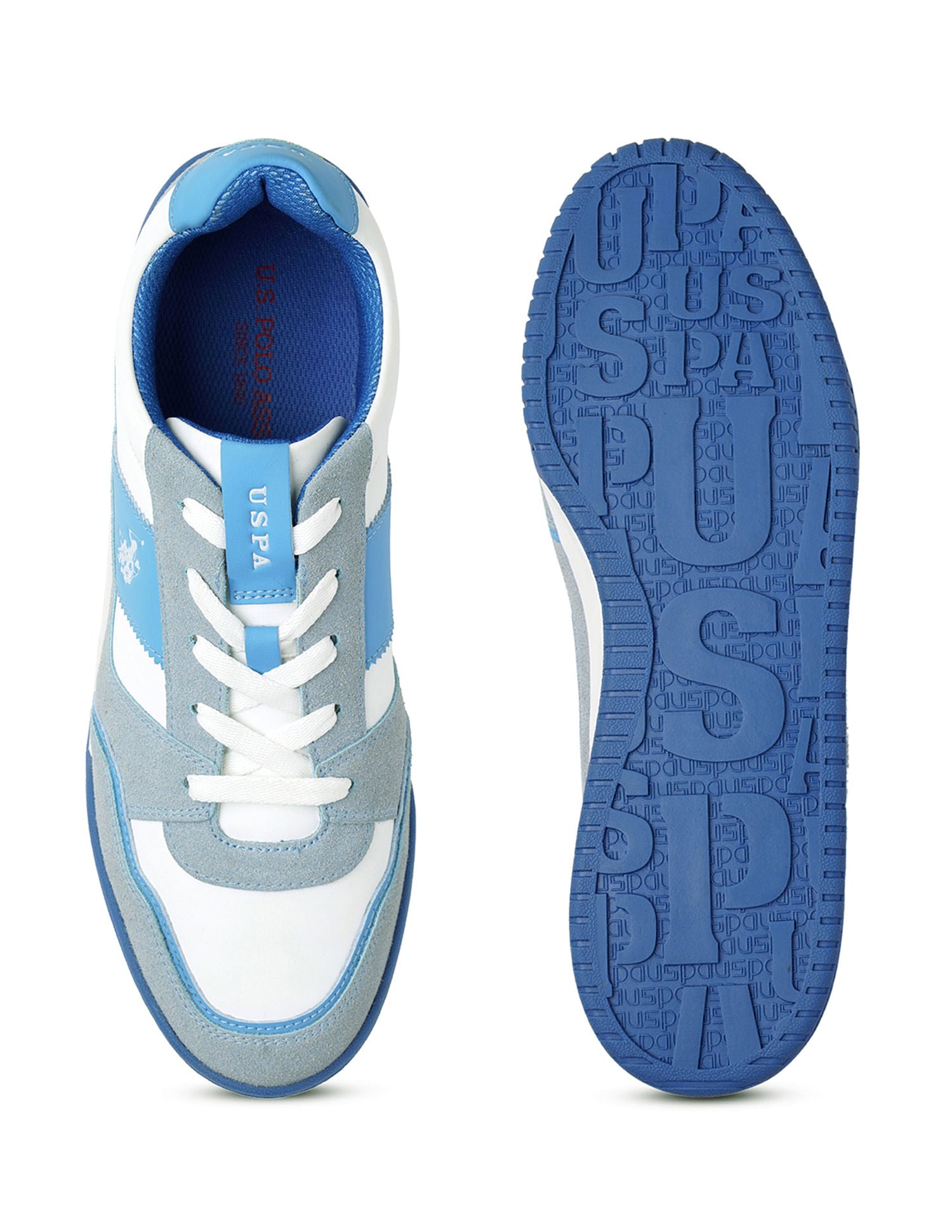 Men Rever Colourblocked Sneakers Blue - U.S. POLO ASSN. | Large