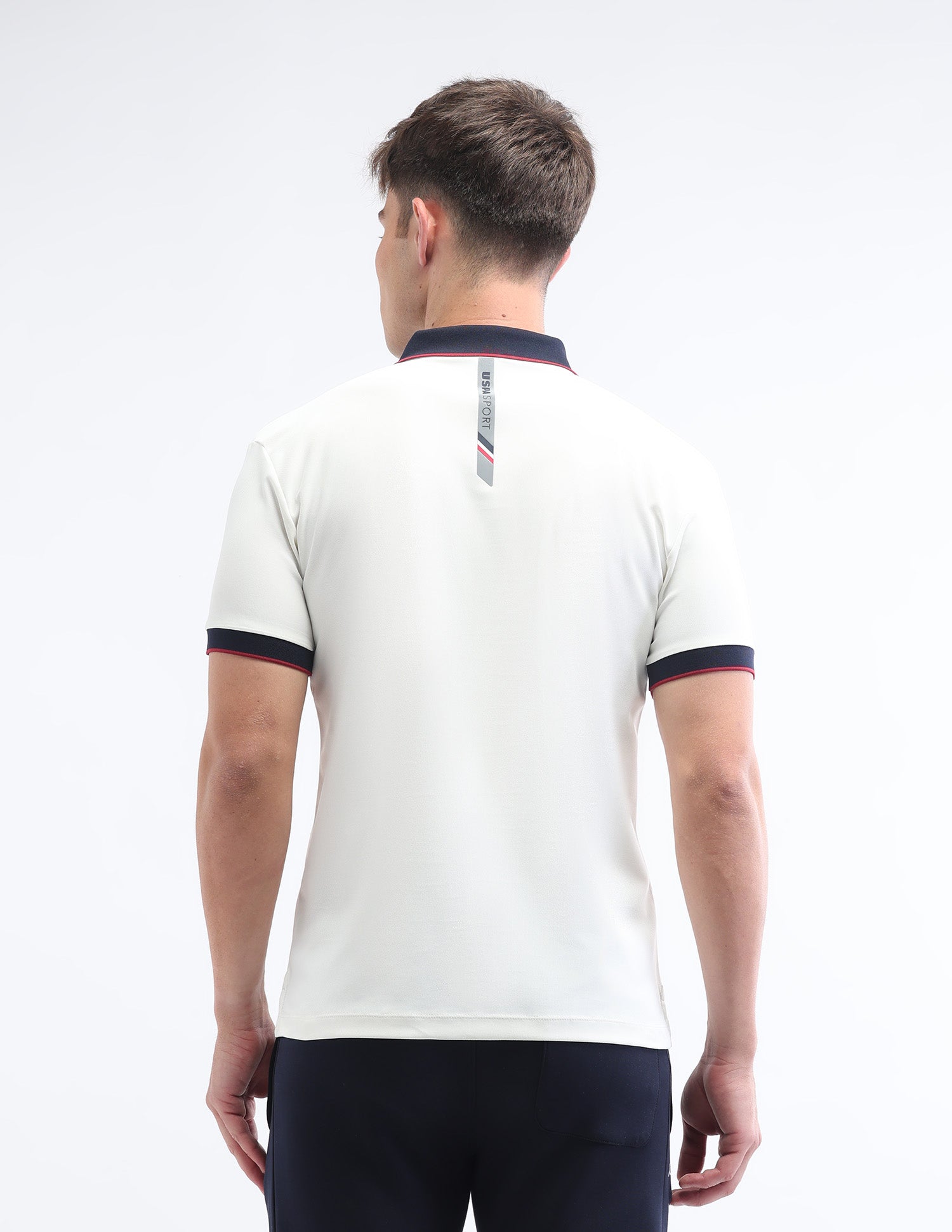 Solid Slim Fit Polo Shirt White - U.S. Polo Assn. India | Large